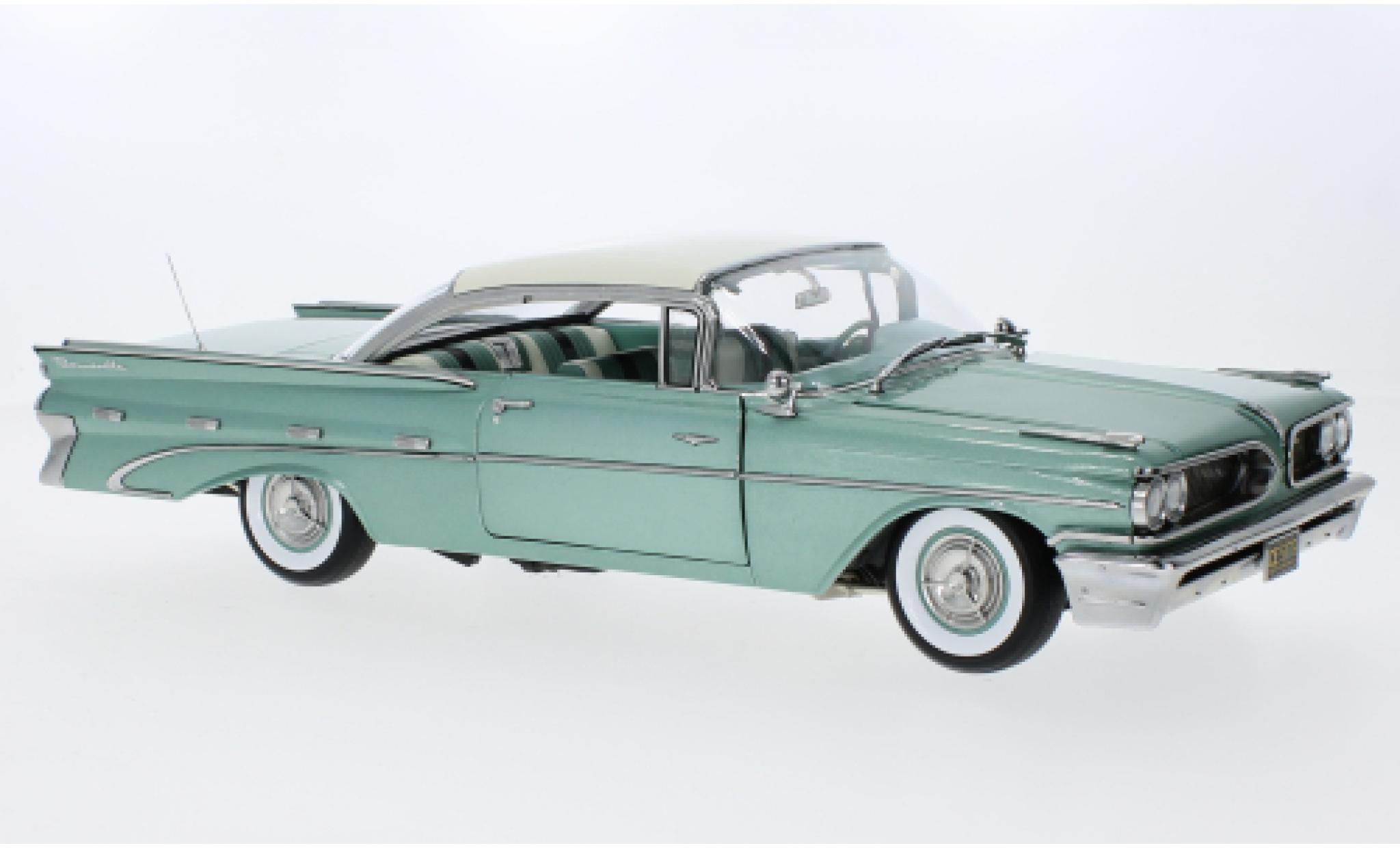 Pontiac Bonneville 1/18 Sun Star Hard Top metallise vert/beige clair 1959 modellino in miniatura