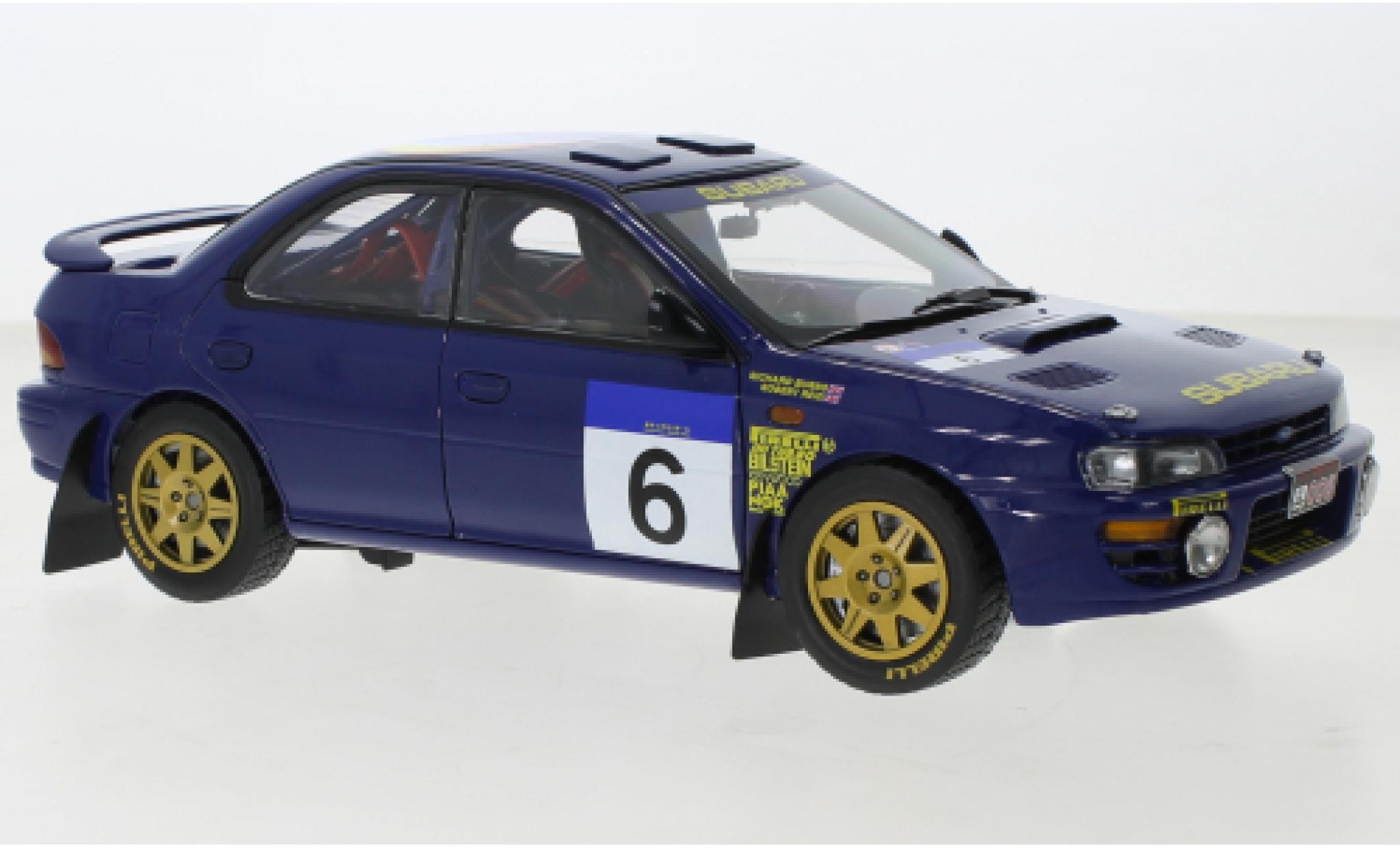 Subaru Impreza 1/18 Sun Star 555 No.6 Rallye Hong Kong - Peking 1994 modellino in miniatura