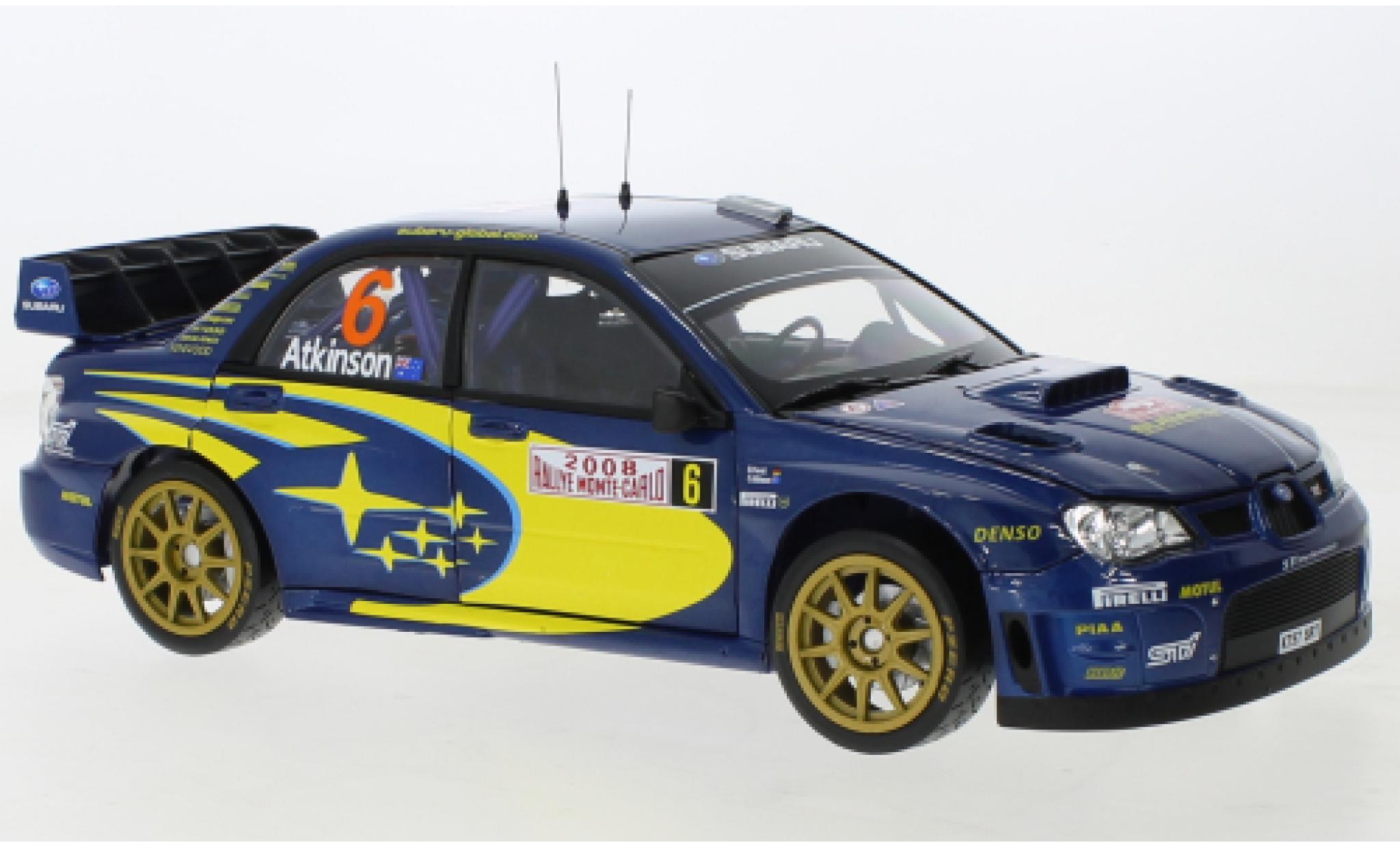 Subaru Impreza 1/18 Sun Star WRC07 No.6 Rallye WM Rallye Monte Carlo 2008 modellino in miniatura
