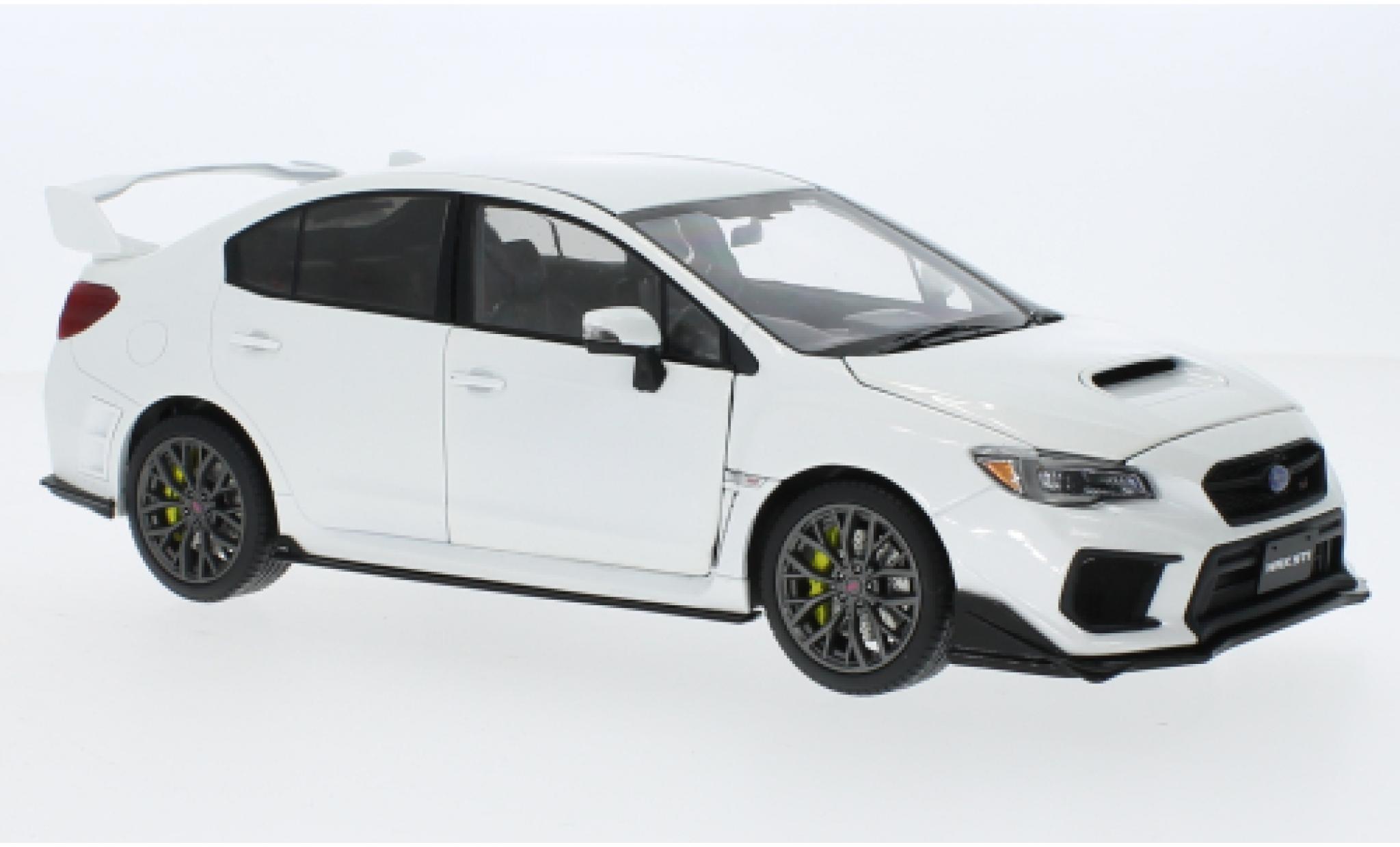 Subaru WRX 1/18 Sun Star STI (S207) metallise bianco RHD 2018 modellino in miniatura