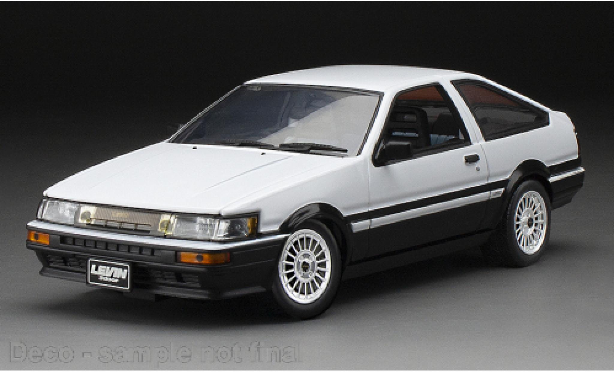 Toyota Corolla 1/24 Sun Star Levin (AE86) bianco/nero 1985 modellino in miniatura