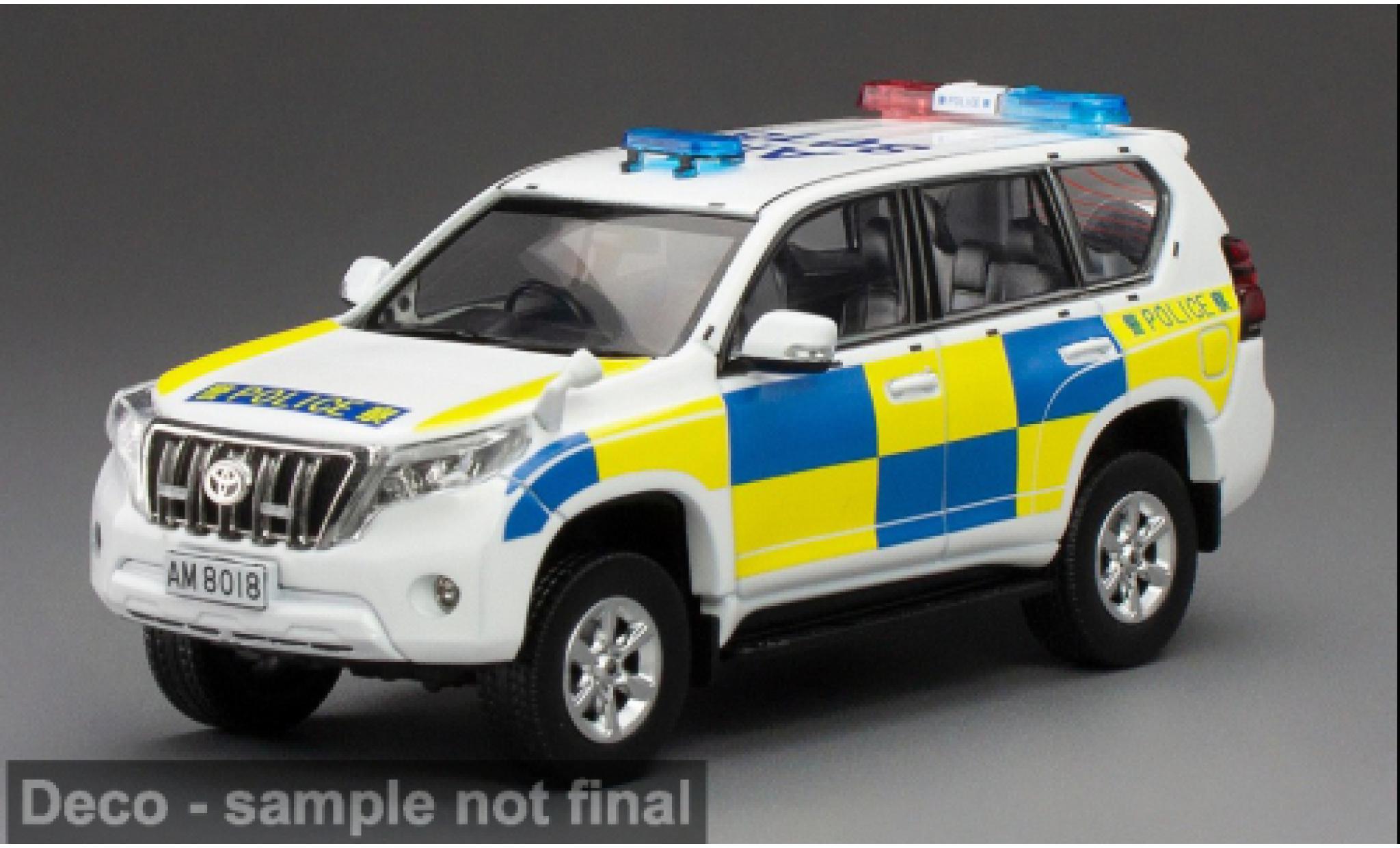 Toyota Land Cruiser 1/43 Sun Star Prado 2015 HK Traffic New Territories South Region 1:43 modellino in miniatura