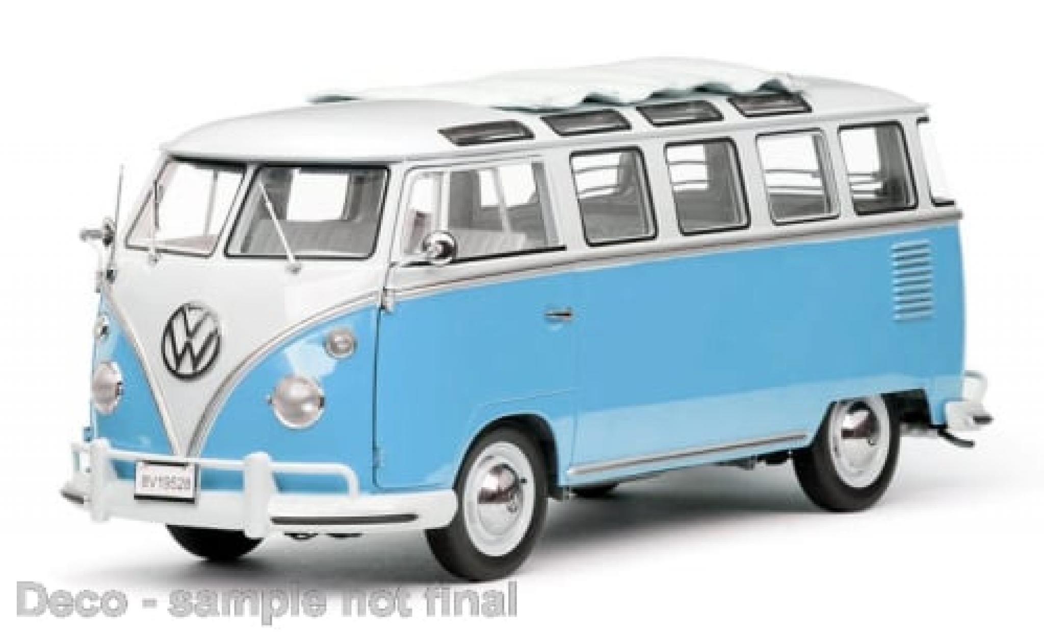 Volkswagen T1 1/12 Sun Star Samba weiss/blau 1962 1:12 modellino in miniatura
