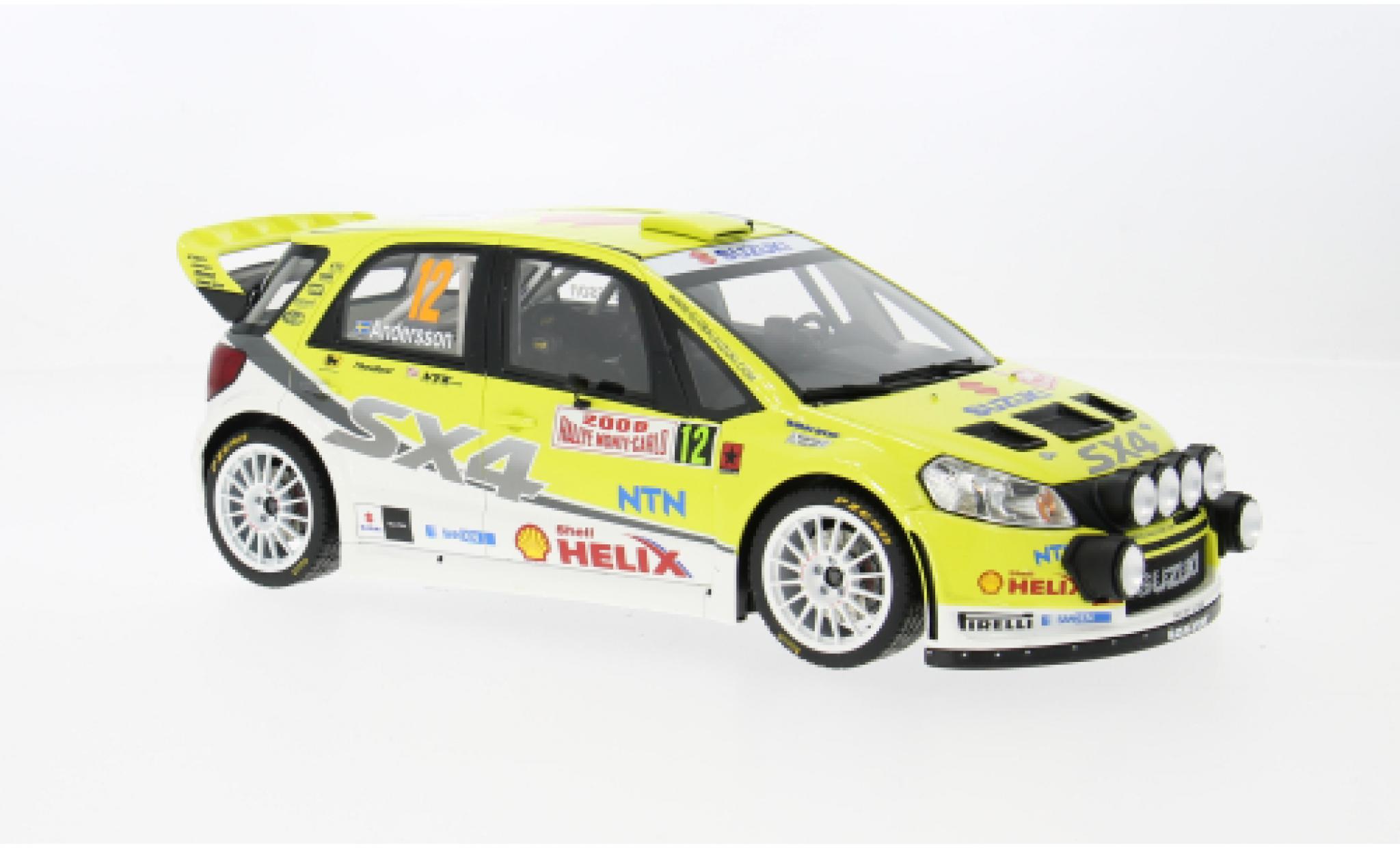 Suzuki SX4 1/18 Ottomobile WRC Rally Monte Carlo 2008 World Rally Team #12 P-G.Andersson/J.Andersson 1:18 modellino in miniatura