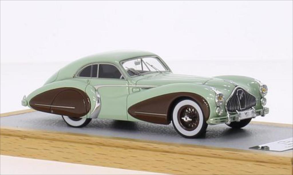 Talbot Lago 1/43 Chromes T26 Coupe Grand Sport Saoutchik grun/marroneee RHD 1948 modellino in miniatura