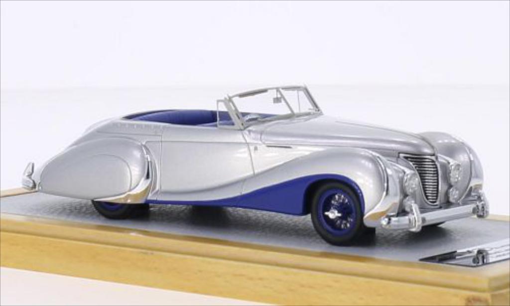 Talbot Lago 1/43 Chromes T26 Record Cabriolet Saoutchik grigio/blu RHD 1948 modellino in miniatura