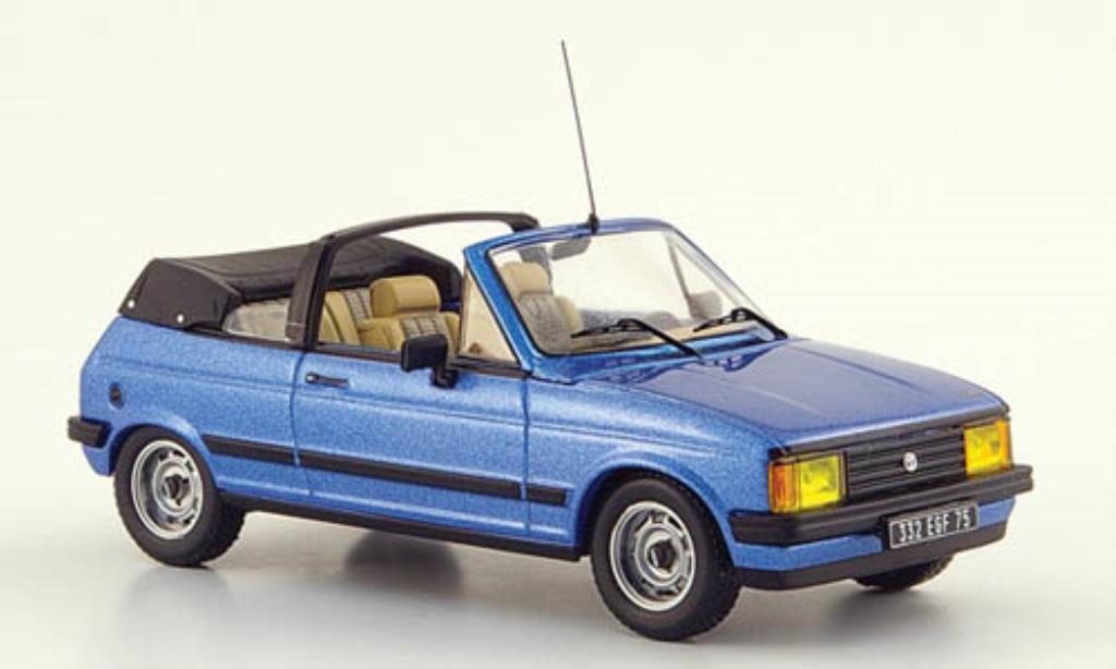 Talbot Samba 1/43 IXO Cabrio blu 1983 modellino in miniatura