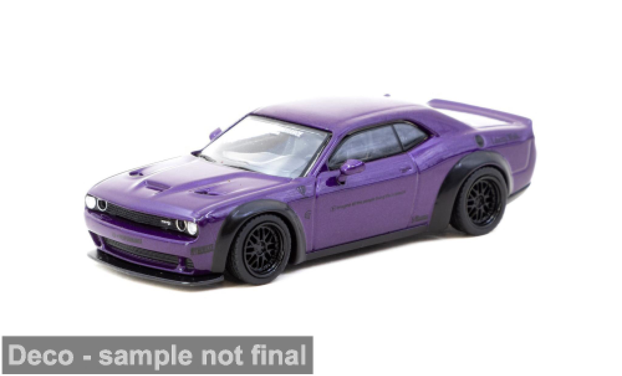 Dodge Challenger 1/64 Tarmac Works SRT Hellcat lila 1:64 modellino in miniatura