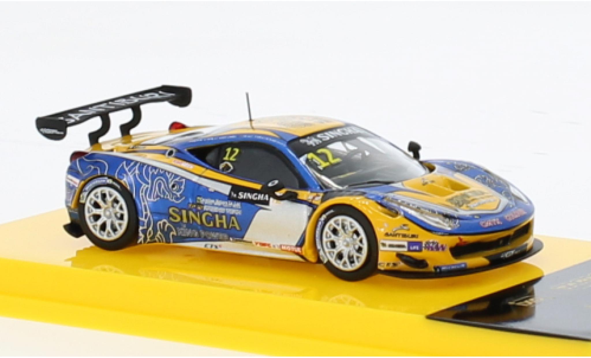 Ferrari 458 1/64 Tarmac Works Italia GT3 No.12 GT Asia 2016 1:64 modellino in miniatura