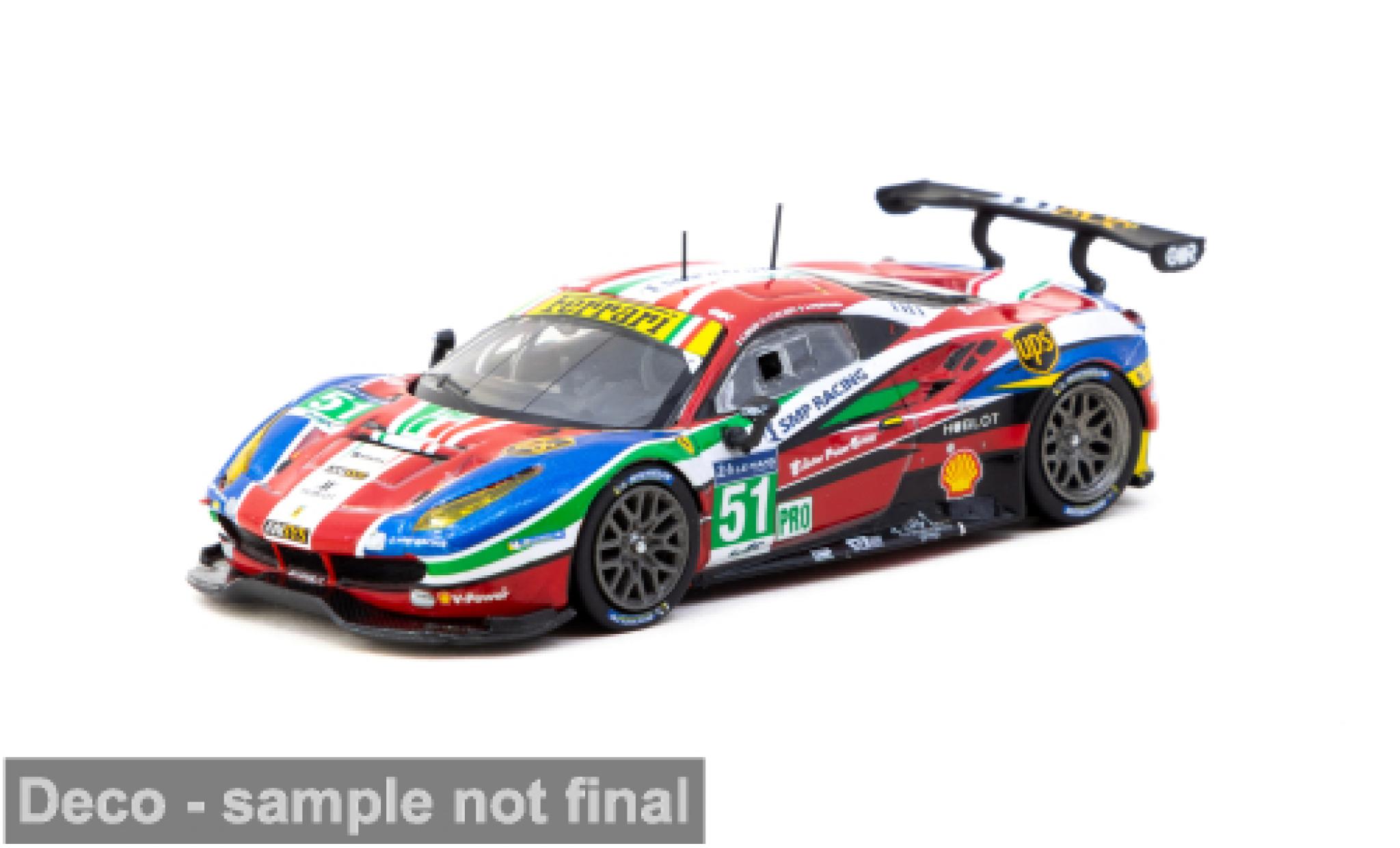 Ferrari 488 Tarmac Works GTE 24h Le Mans 2016 #51 1:64 modellino in miniatura