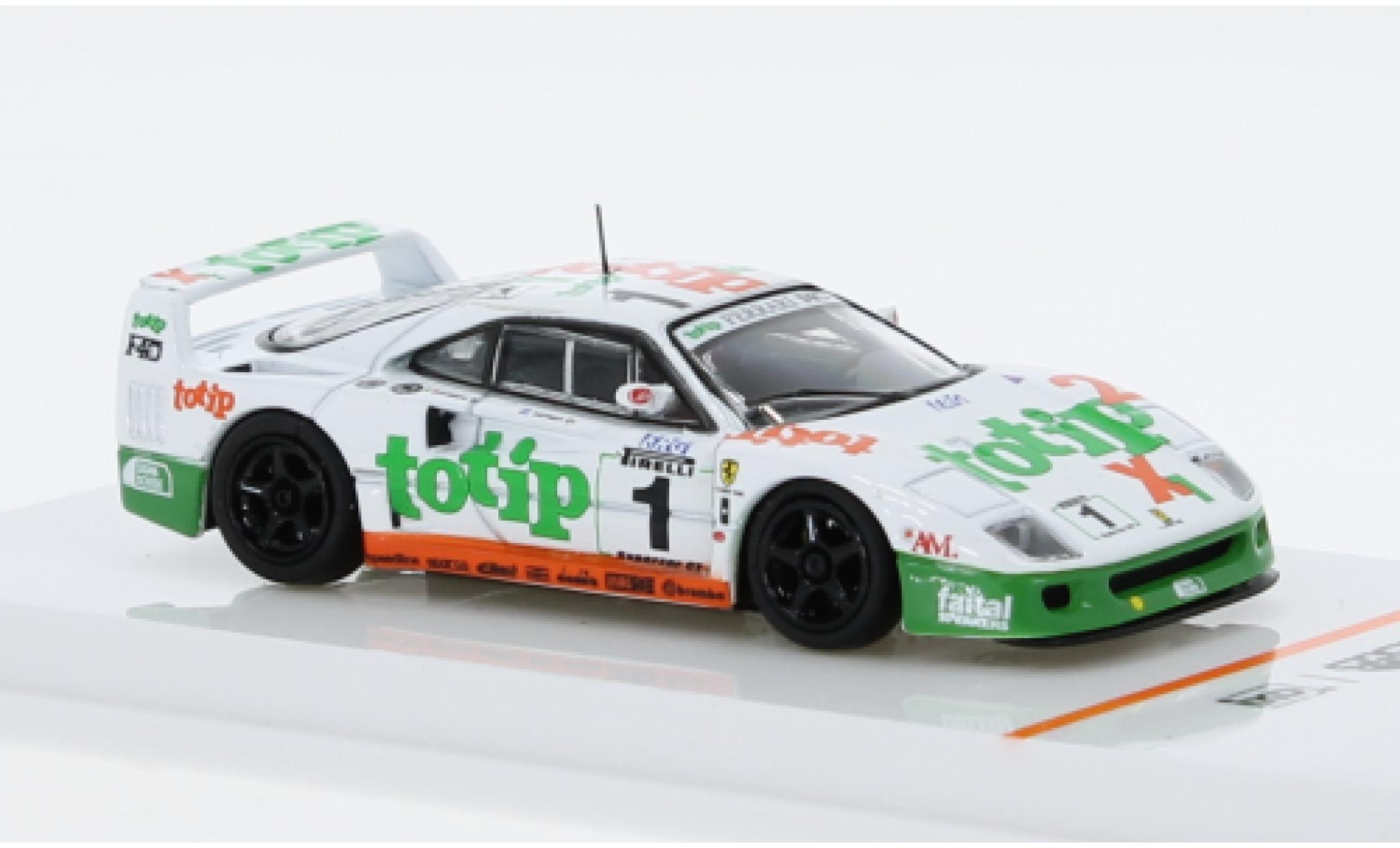 Ferrari F40 1/64 Tarmac Works GT No.1 Totip Italian GT Championship 1994 1:64 modellino in miniatura