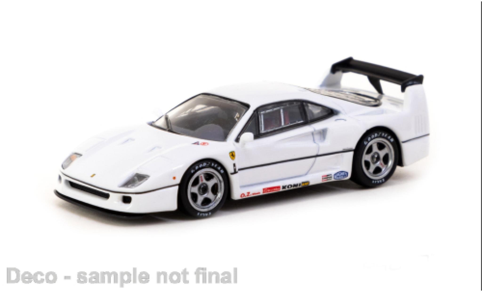 Ferrari F40 1/64 Tarmac Works Lightweight weiss 1:64 modellino in miniatura