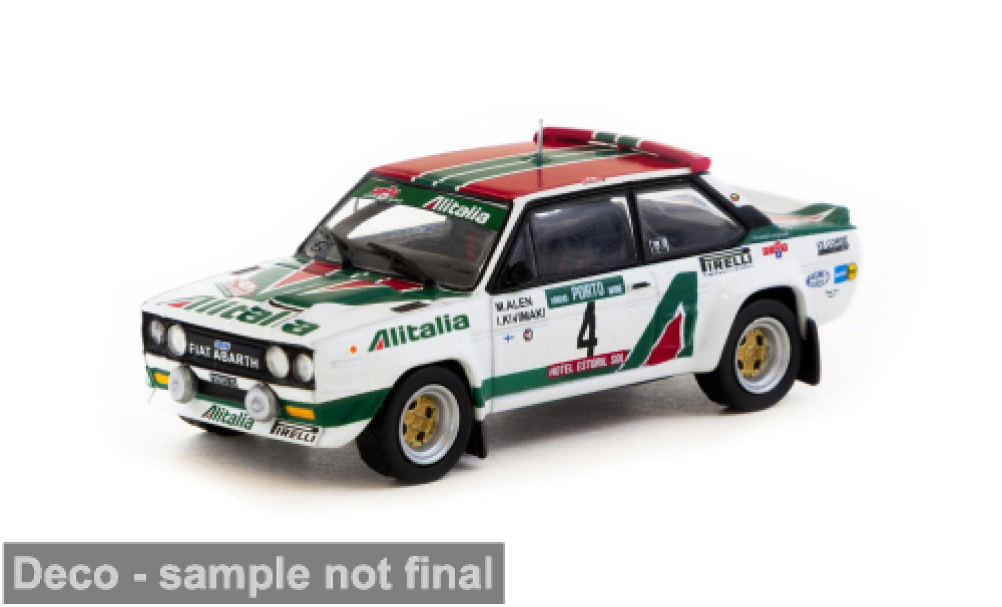 Fiat 131 1/64 Tarmac Works Abarth Rally Portugal 1978 #4 1:64 modellino in miniatura