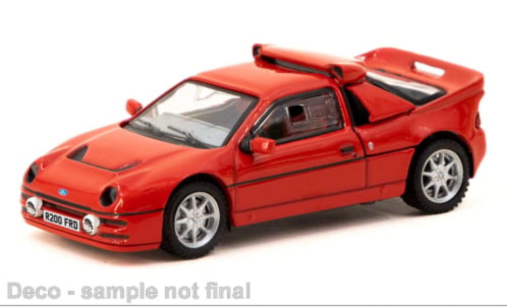 Ford RS 200 1/64 Tarmac Works RS200 rot 1:64 modellino in miniatura