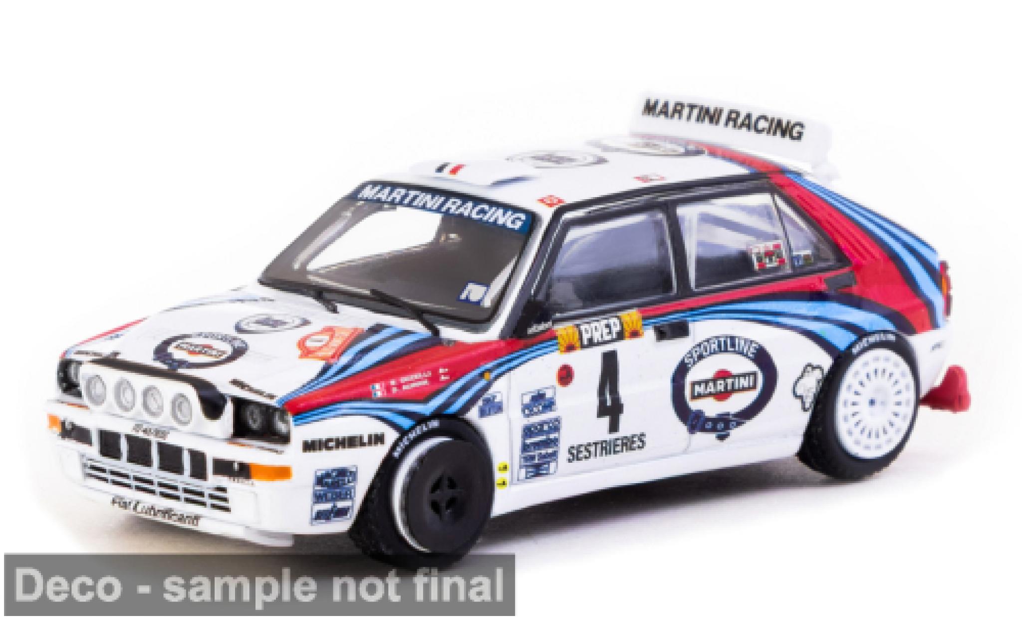 Lancia Delta 1/64 Tarmac Works HF Integrale Rally Monte Carlo 1992 #4 1:64 modellino in miniatura