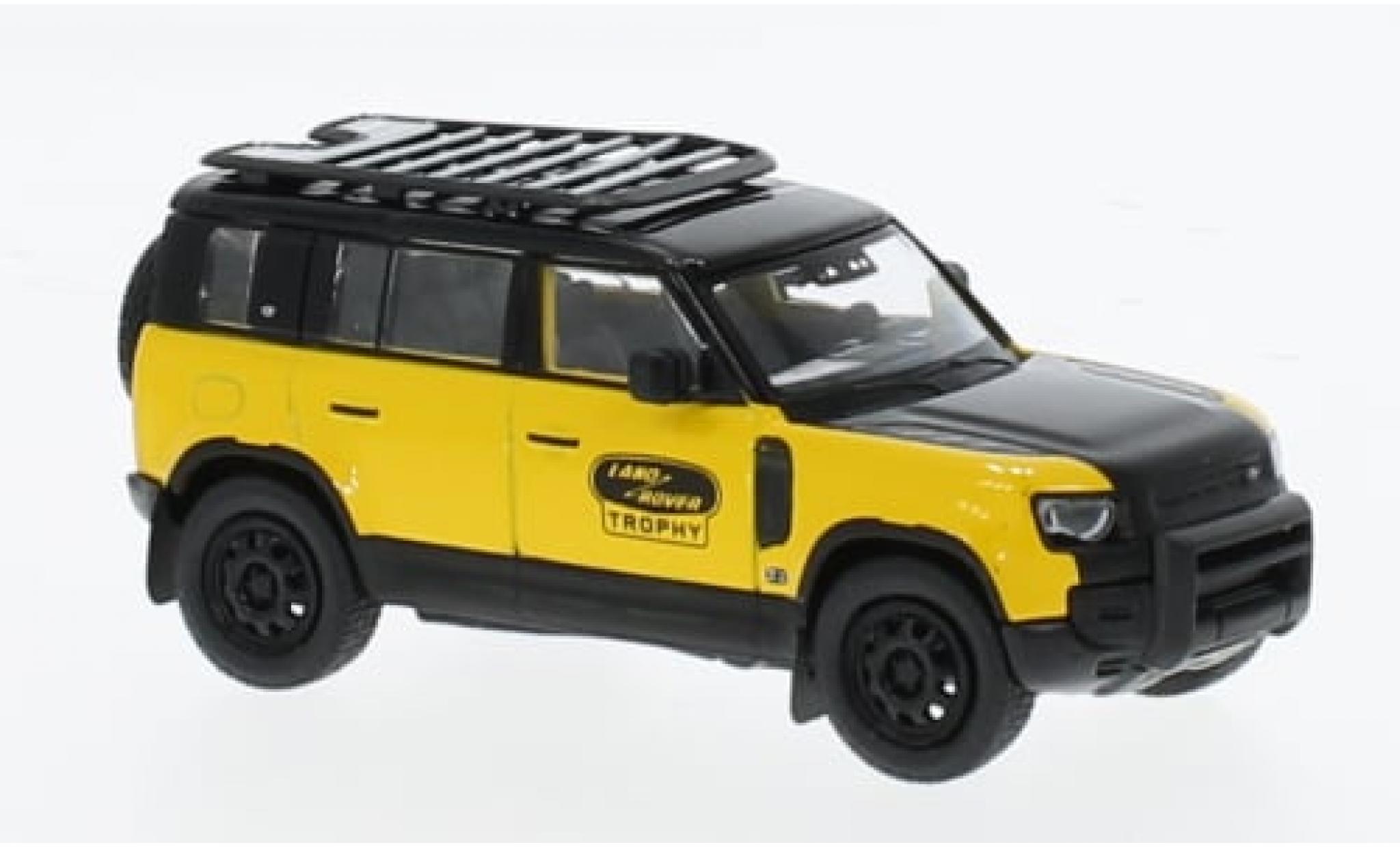 Land Rover Defender 1/64 Tarmac Works 110 Trophy Edition gelb 1:64 modellino in miniatura