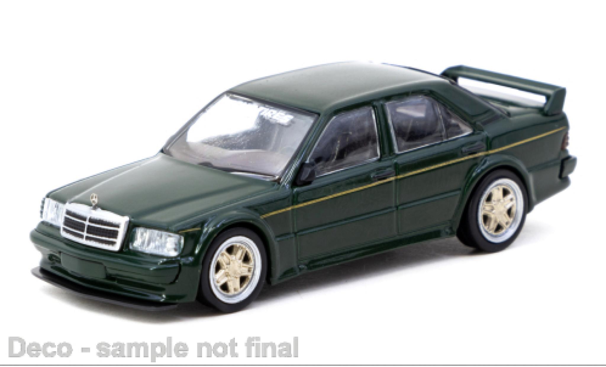 Mercedes 190 1/64 Tarmac Works E (W201) 2.5-16 EVO 1 grün 1:64 modellino in miniatura