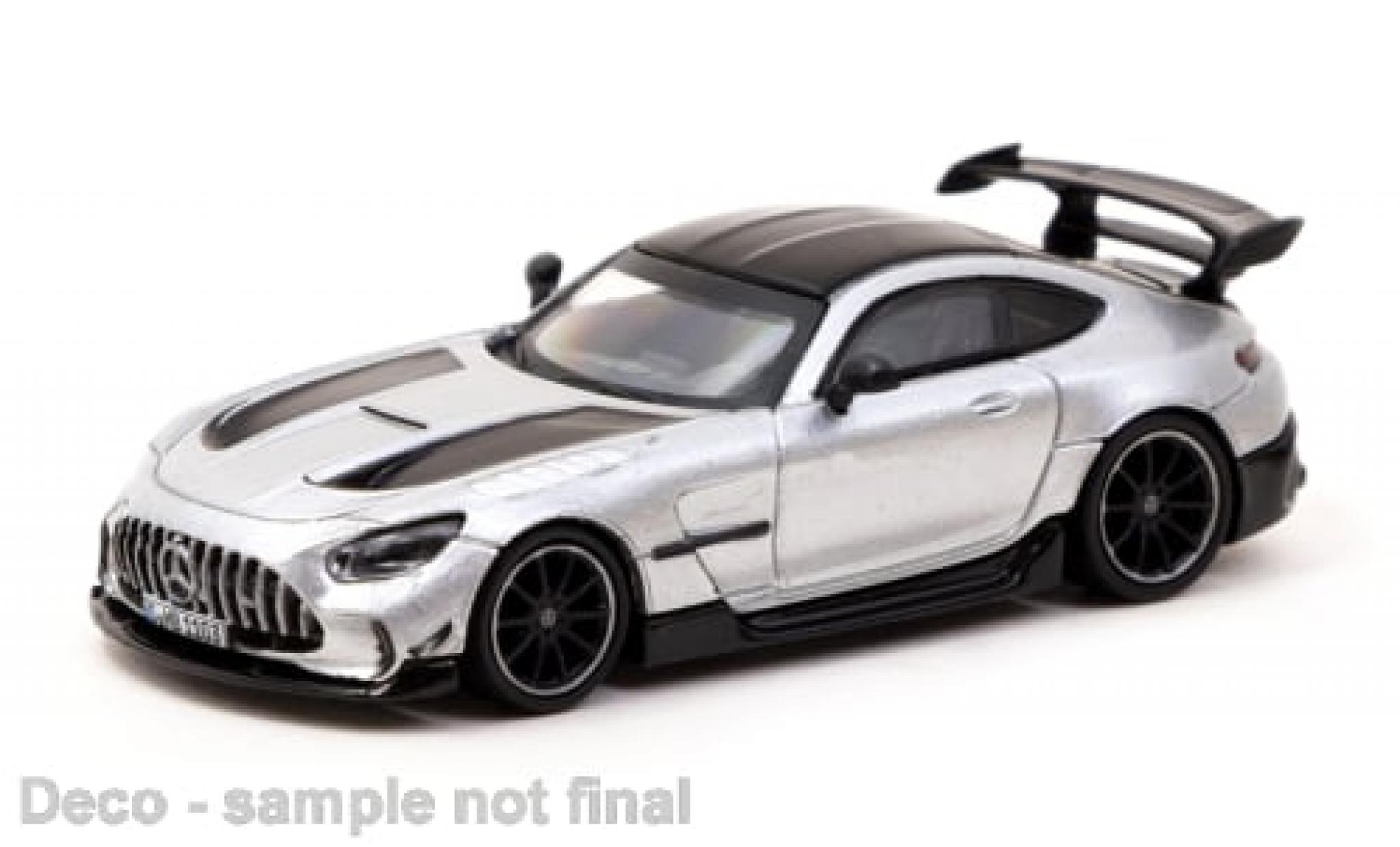 Mercedes AMG GT 1/64 Tarmac Works Black Series silber 1:64 modellino in miniatura