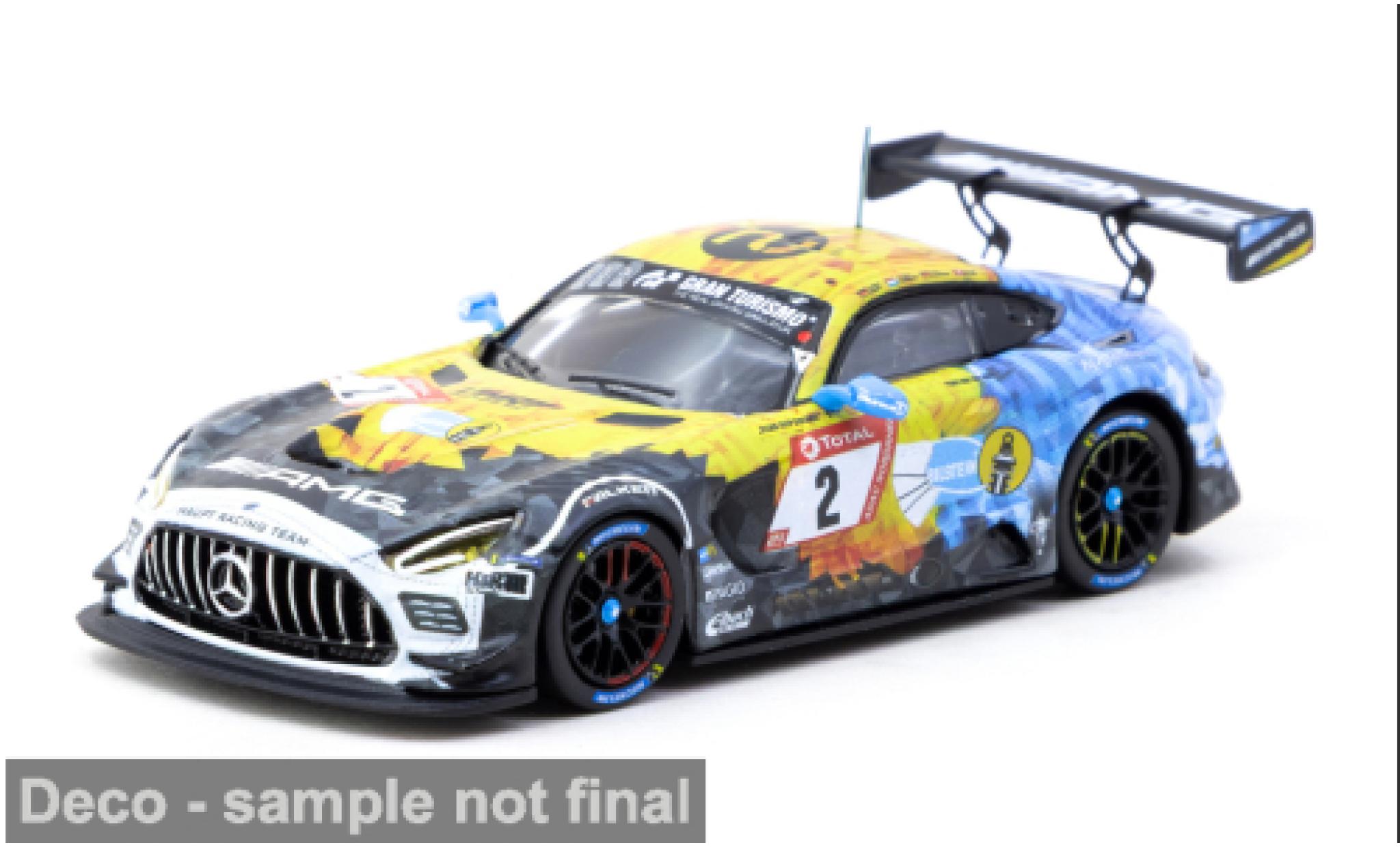 Mercedes AMG GT 1/64 Tarmac Works 3 24h Nürburgring 2020 #2 1:64 modellino in miniatura
