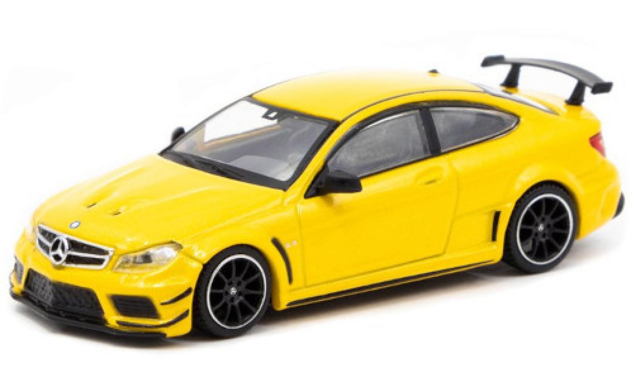 Mercedes Classe C 1/64 Tarmac Works C 63 AMG Coupe Black Series (C205) metallico giallo modellino in miniatura