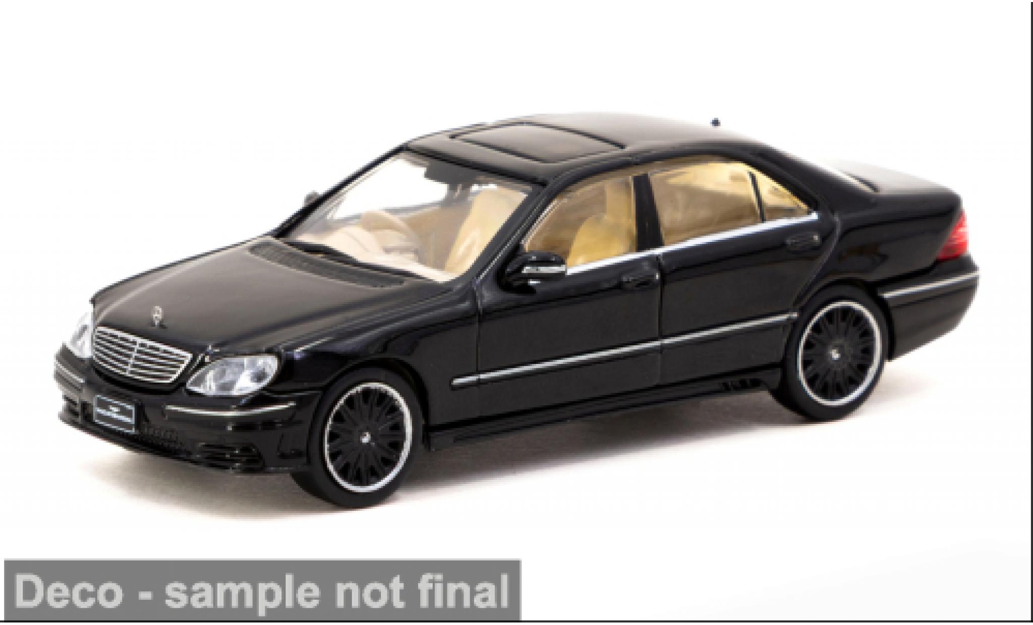 Mercedes Classe S 1/64 Tarmac Works Wald schwarz 1:64 modellino in miniatura