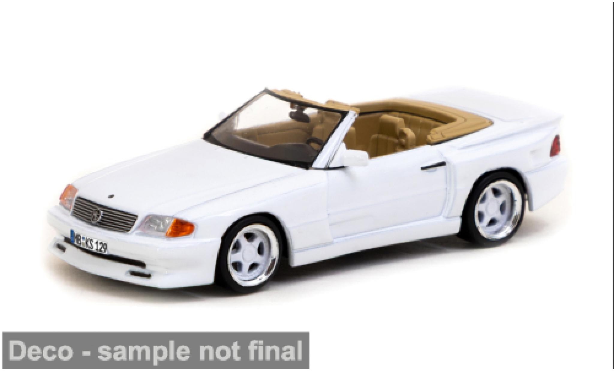 Mercedes Classe SL 1/64 Tarmac Works SL500 (R129) Koenig Specials weiss 1:64 modellino in miniatura
