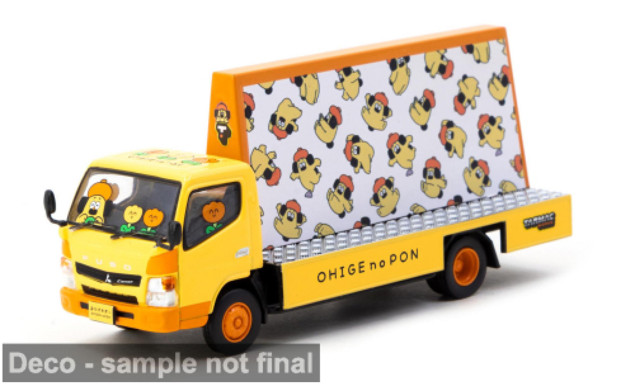 Mitsubishi Fuso 1/64 Tarmac Works Canter gelb 1:64 modellino in miniatura