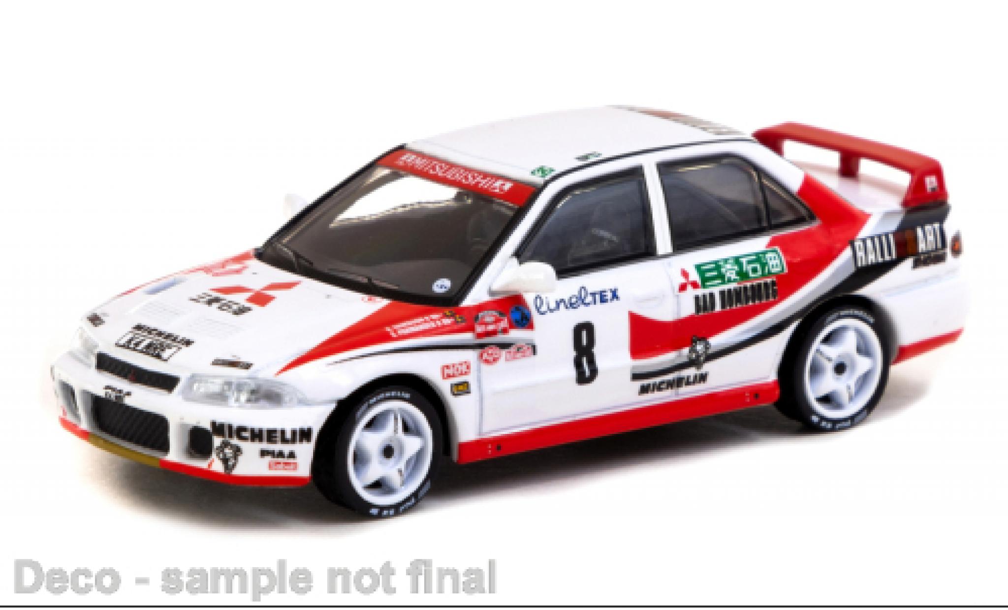 Mitsubishi Lancer 1/64 Tarmac Works Evolution I No.8 Ralliart Rallye WM Rallye Monte Carlo 1993 1:64 modellino in miniatura