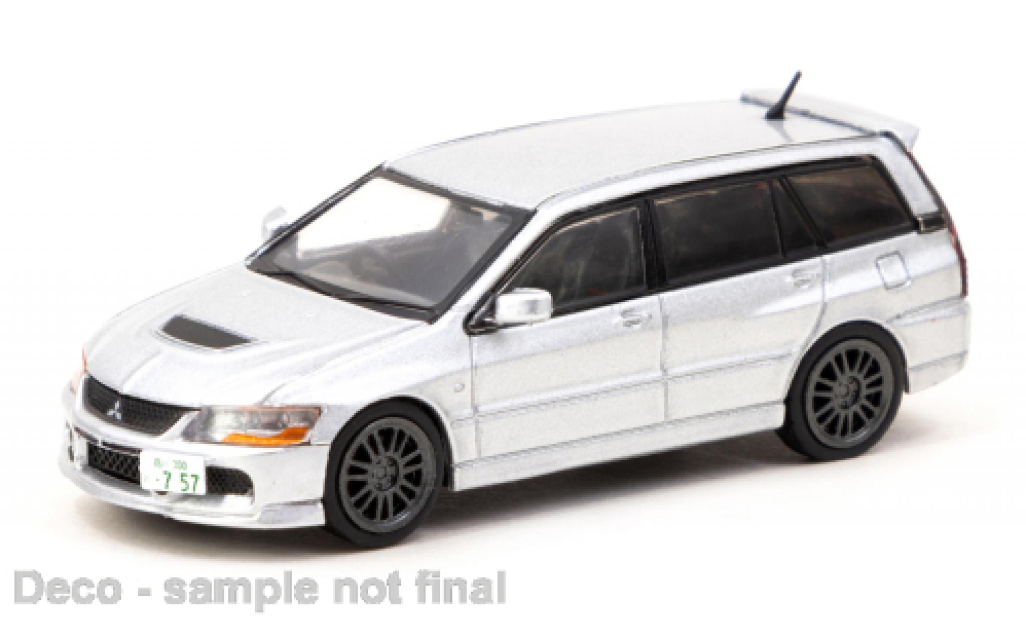 Mitsubishi Lancer 1/64 Tarmac Works Evolution Wagon silber 1:64 modellino in miniatura
