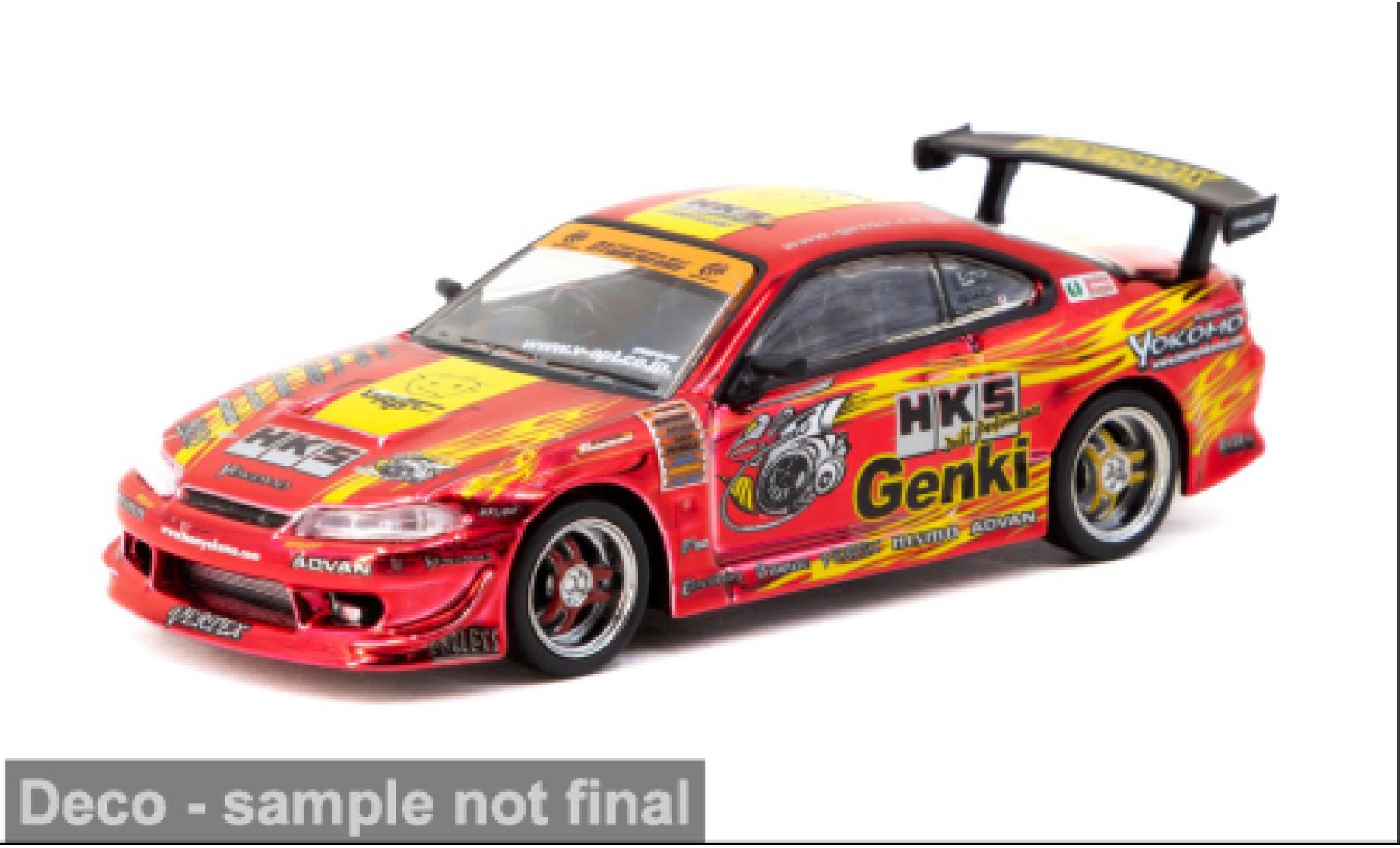Nissan Silvia 1/64 Tarmac Works RS-2 HKS 1:64 modellino in miniatura