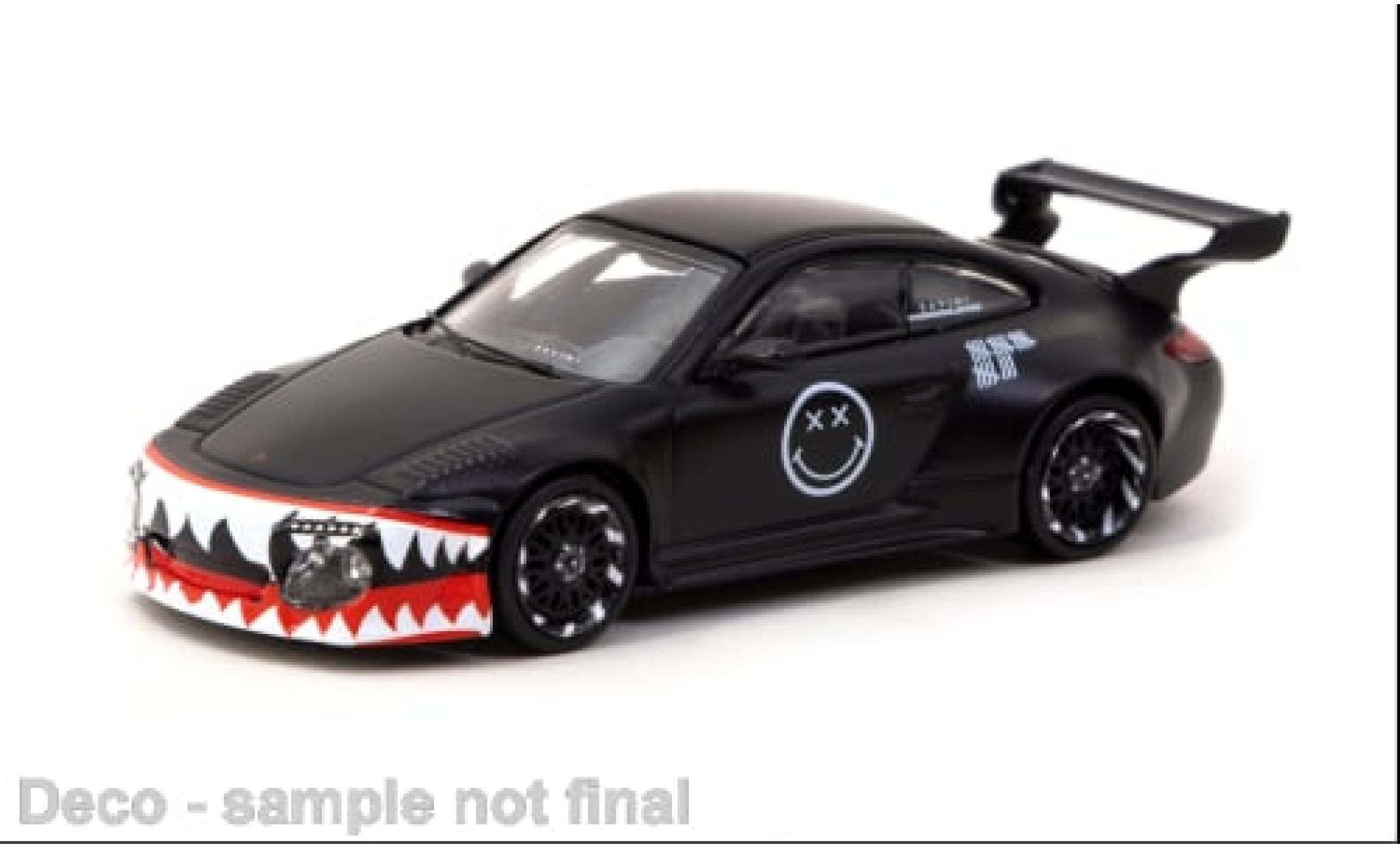 Porsche 997 RWB 1/64 Tarmac Works 911  Old &amp; New matt-schwarz 1:64 modellino in miniatura