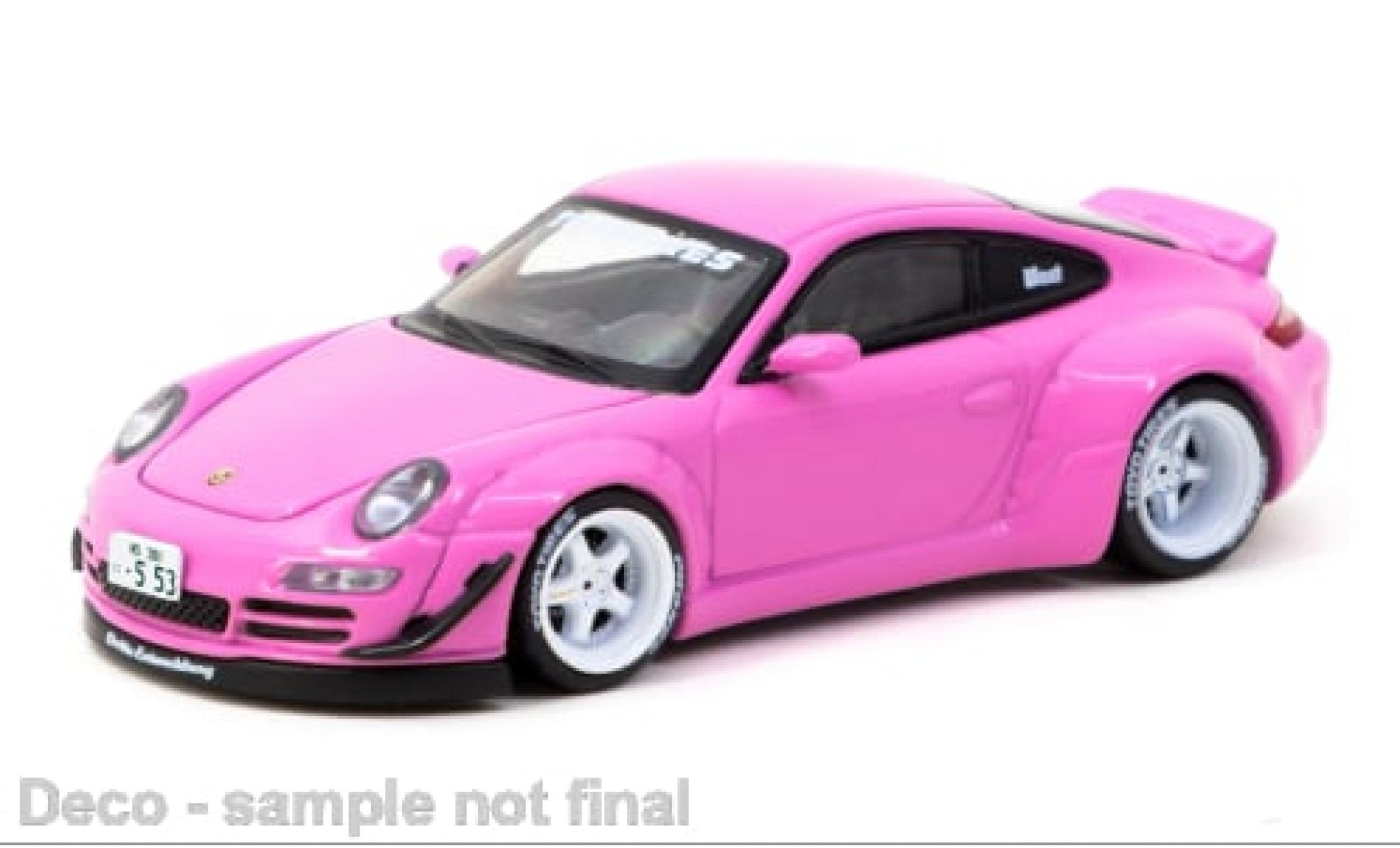 Porsche 997 RWB 1/64 Tarmac Works 911  rosa 1:64 modellino in miniatura