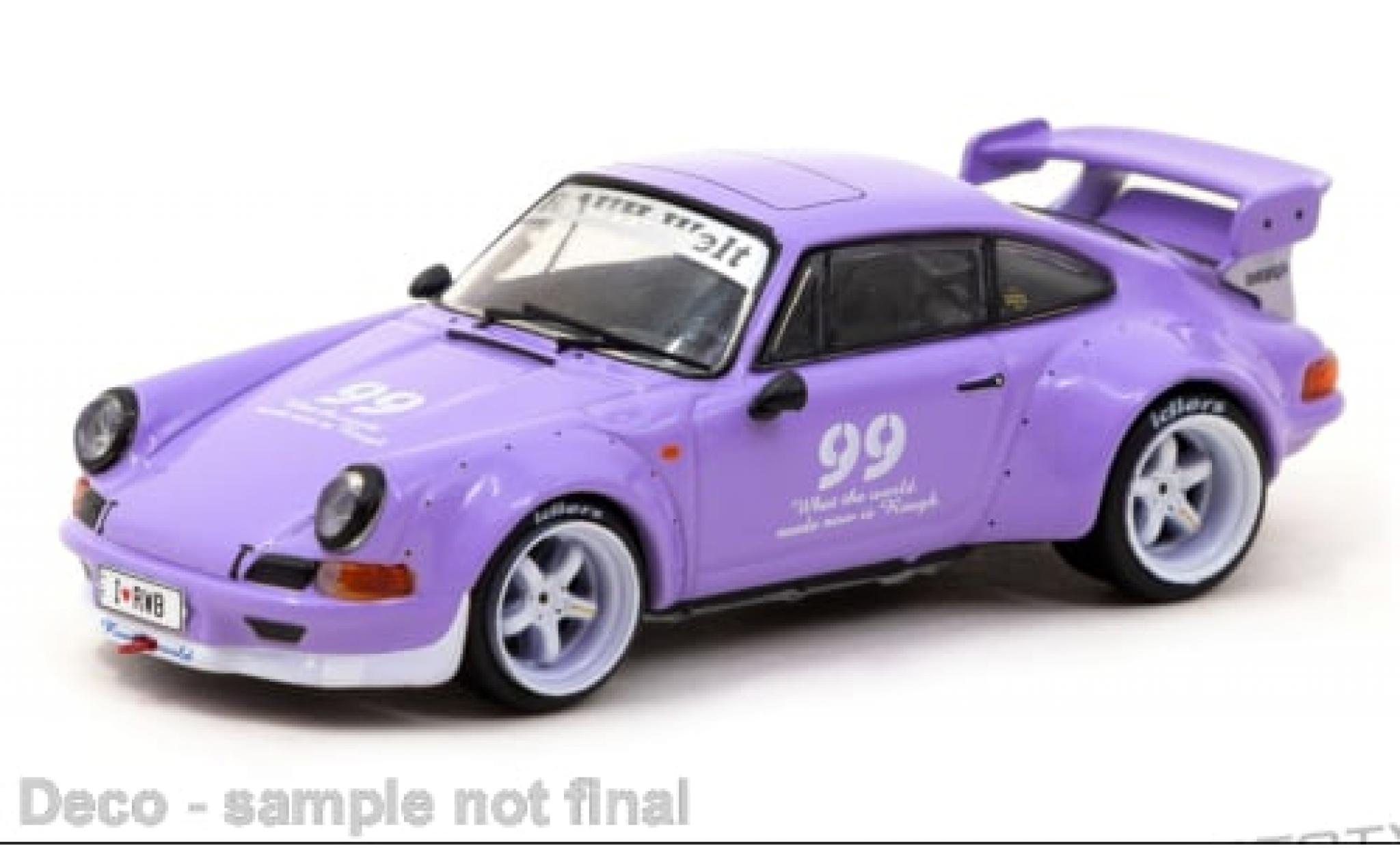 Porsche 911 1/64 Tarmac Works RWB Backdate lila 1:64 modellino in miniatura