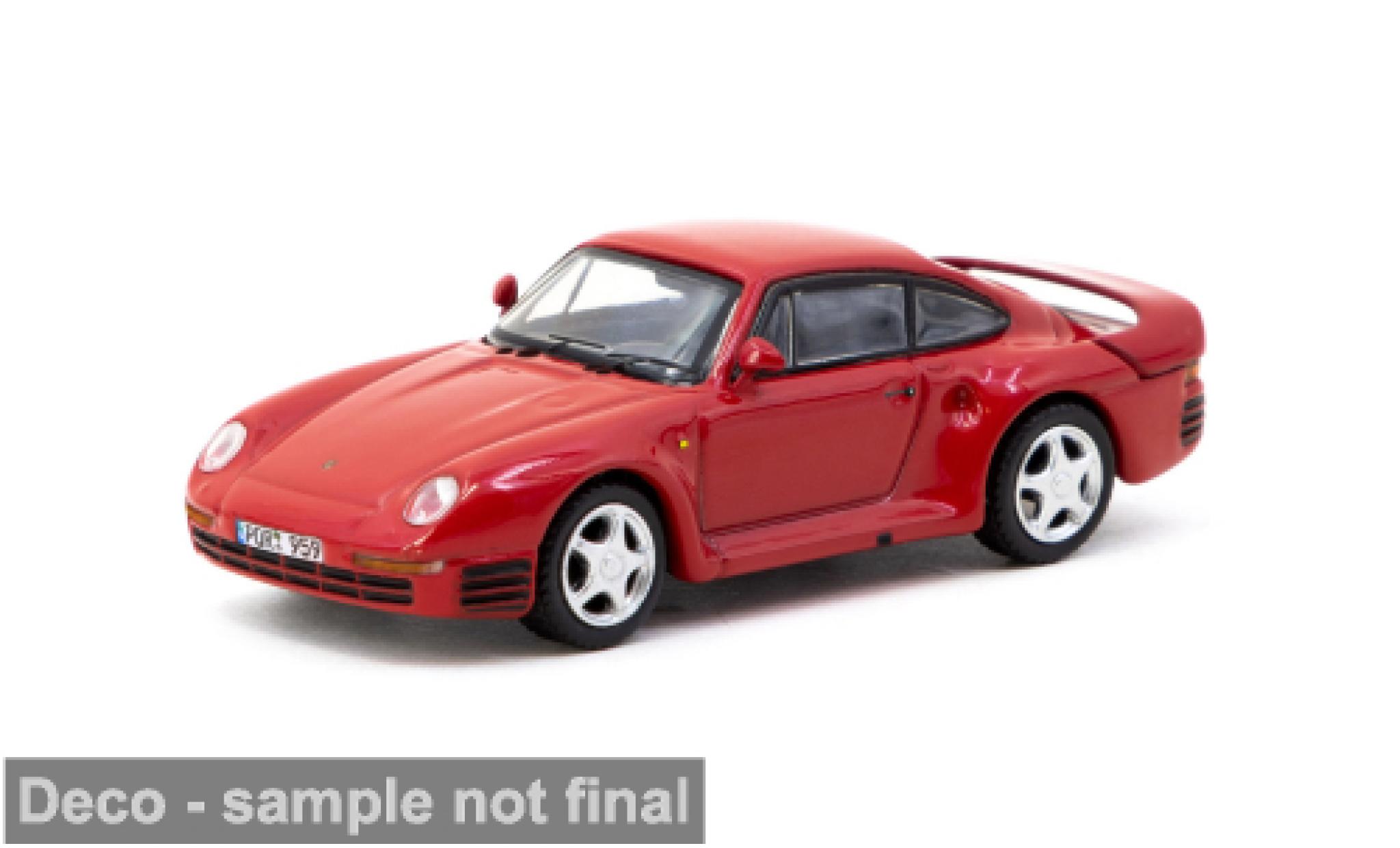 Porsche 959 1/64 Tarmac Works rot 1:64 modellino in miniatura