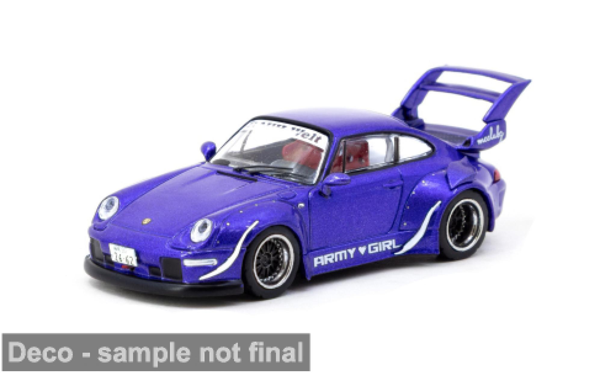 Porsche 993 RWB 1/64 Tarmac Works Army Girl 1:64 modellino in miniatura