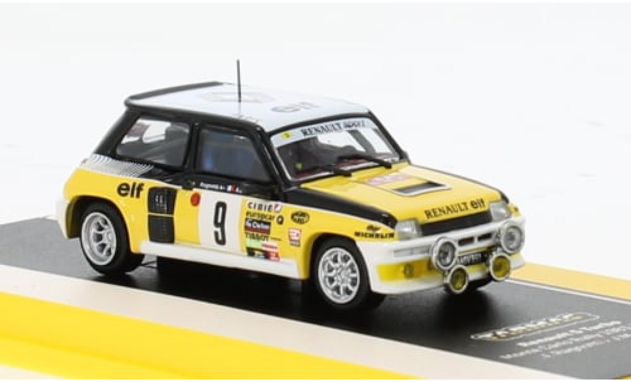 Renault 5 1/64 Tarmac Works Turbo No.9 Rallye WM Rallye Monte Carlo 1981 1:64 modellino in miniatura