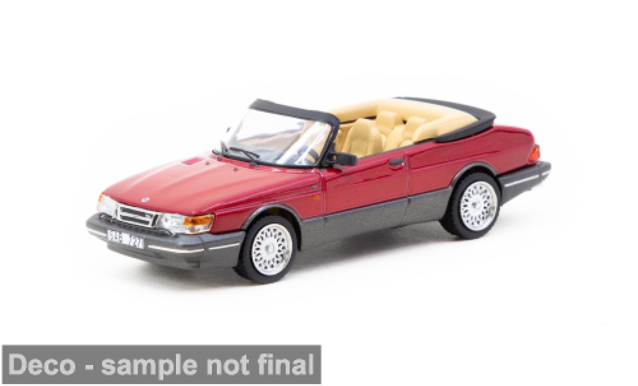 Saab 900 1/64 Tarmac Works Turbo Cabriolet rot 1:64 modellino in miniatura
