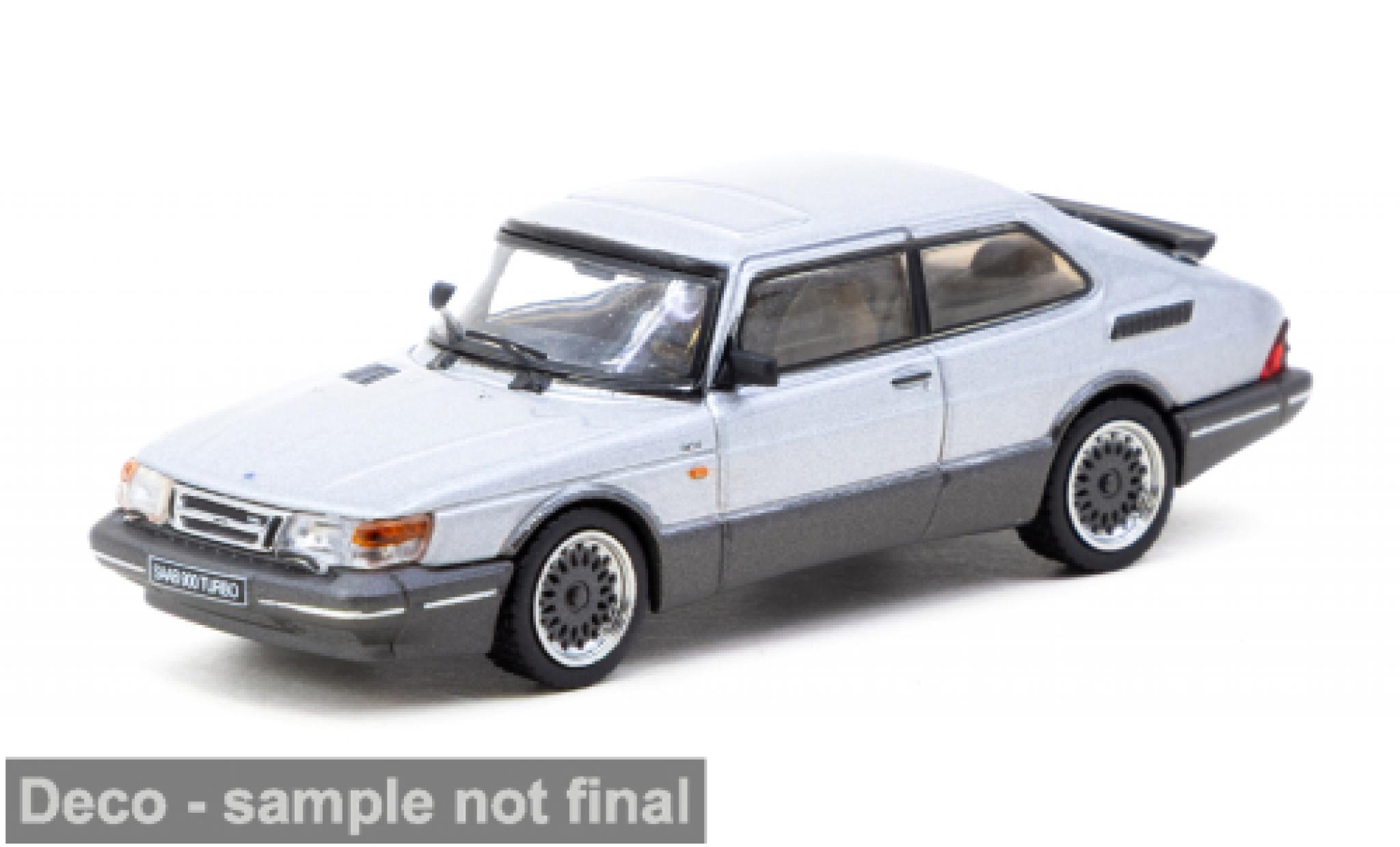 Saab 900 1/64 Tarmac Works Turbo silber 1978 1:64 modellino in miniatura