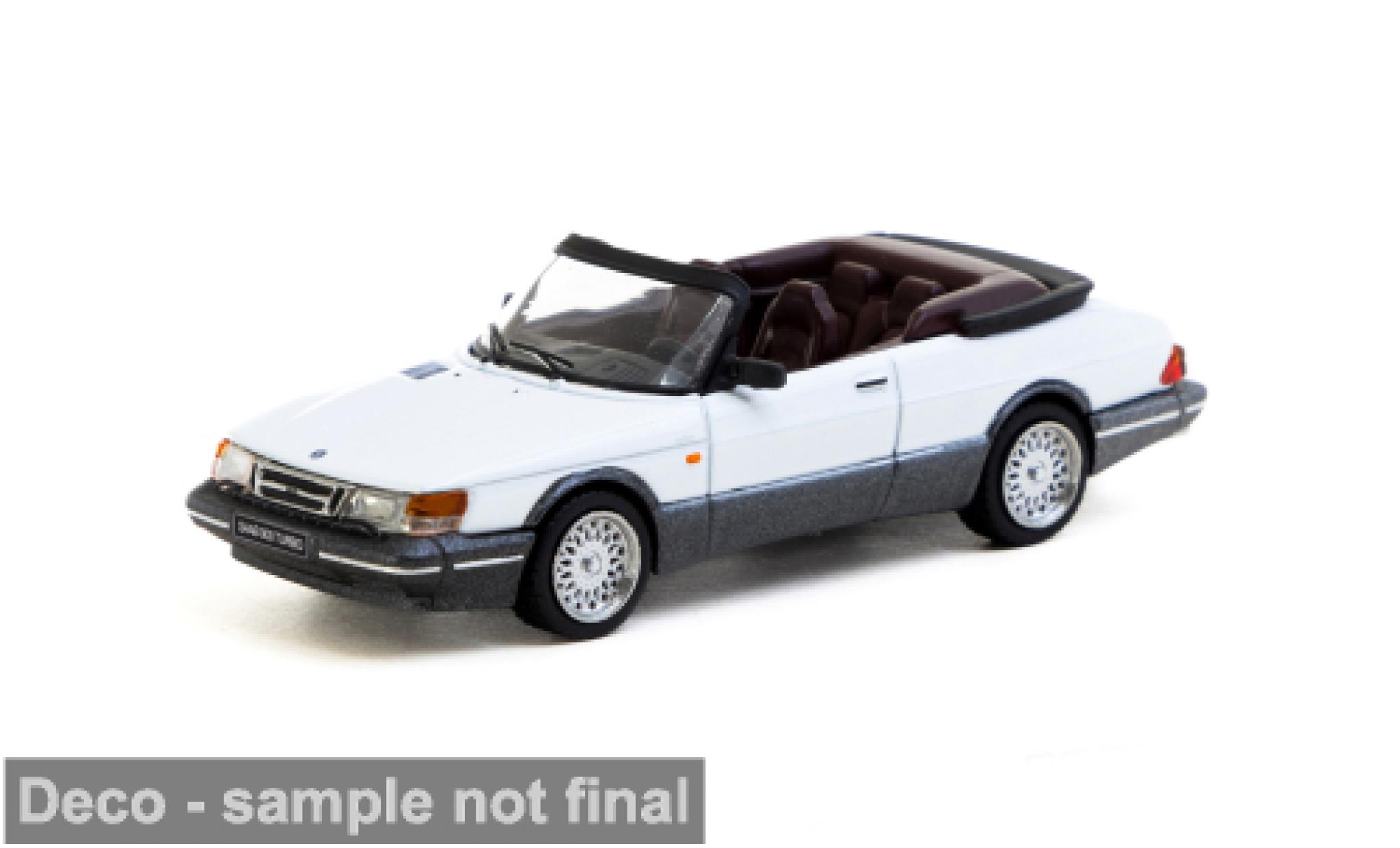 Saab 900 1/64 Tarmac Works Turbo weiss 1:64 modellino in miniatura