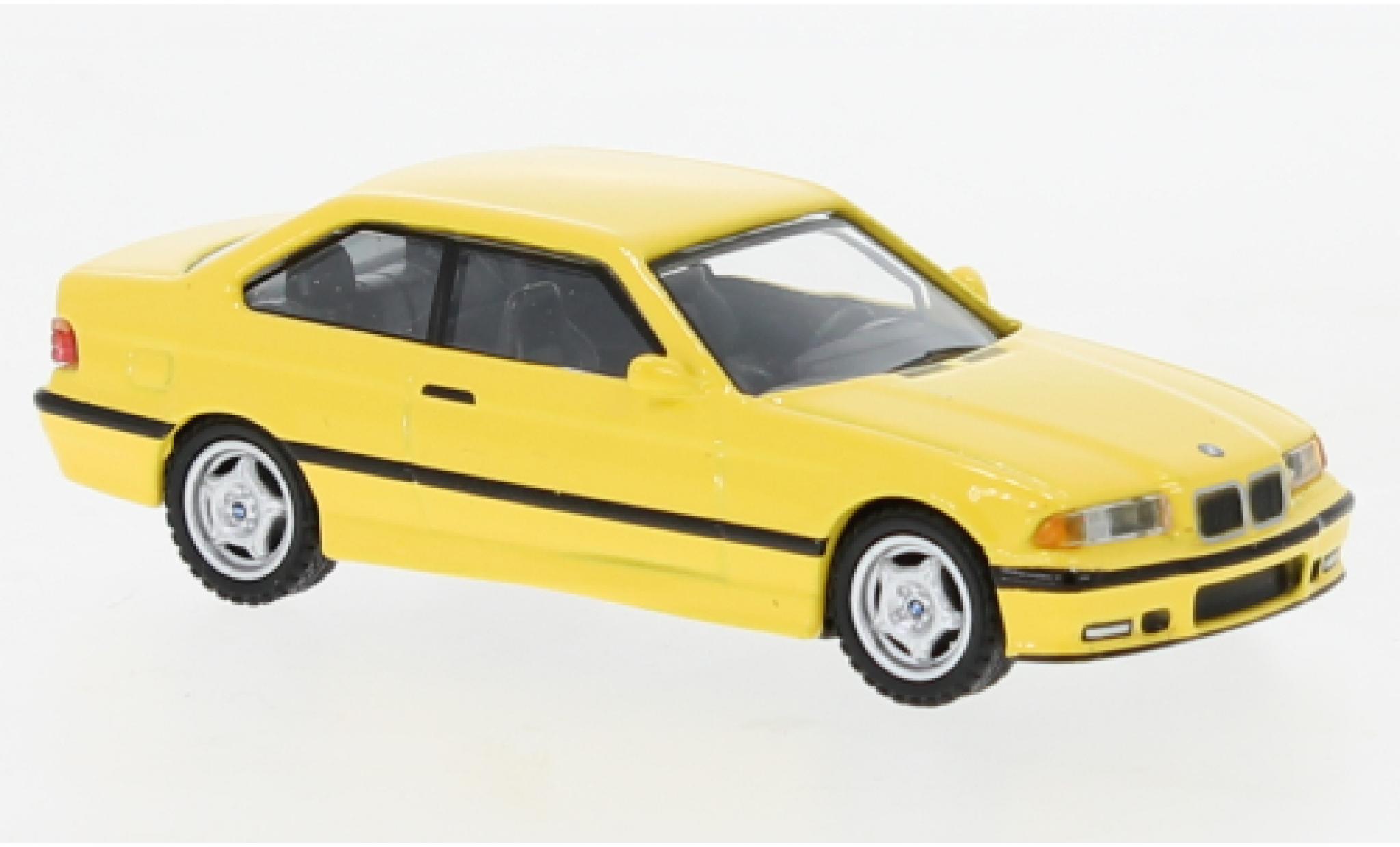 Bmw M3 1/64 Tarmac Works (E36) giallo AEG modellino in miniatura