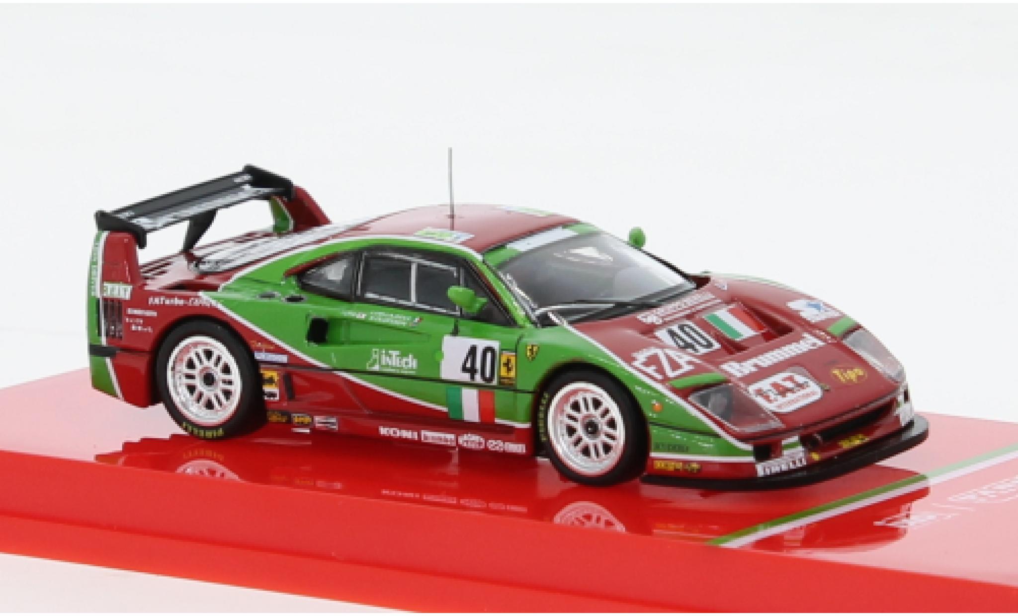 Ferrari F40 1/64 Tarmac Works LM No.40 24h Le Mans 1995 modellino in miniatura