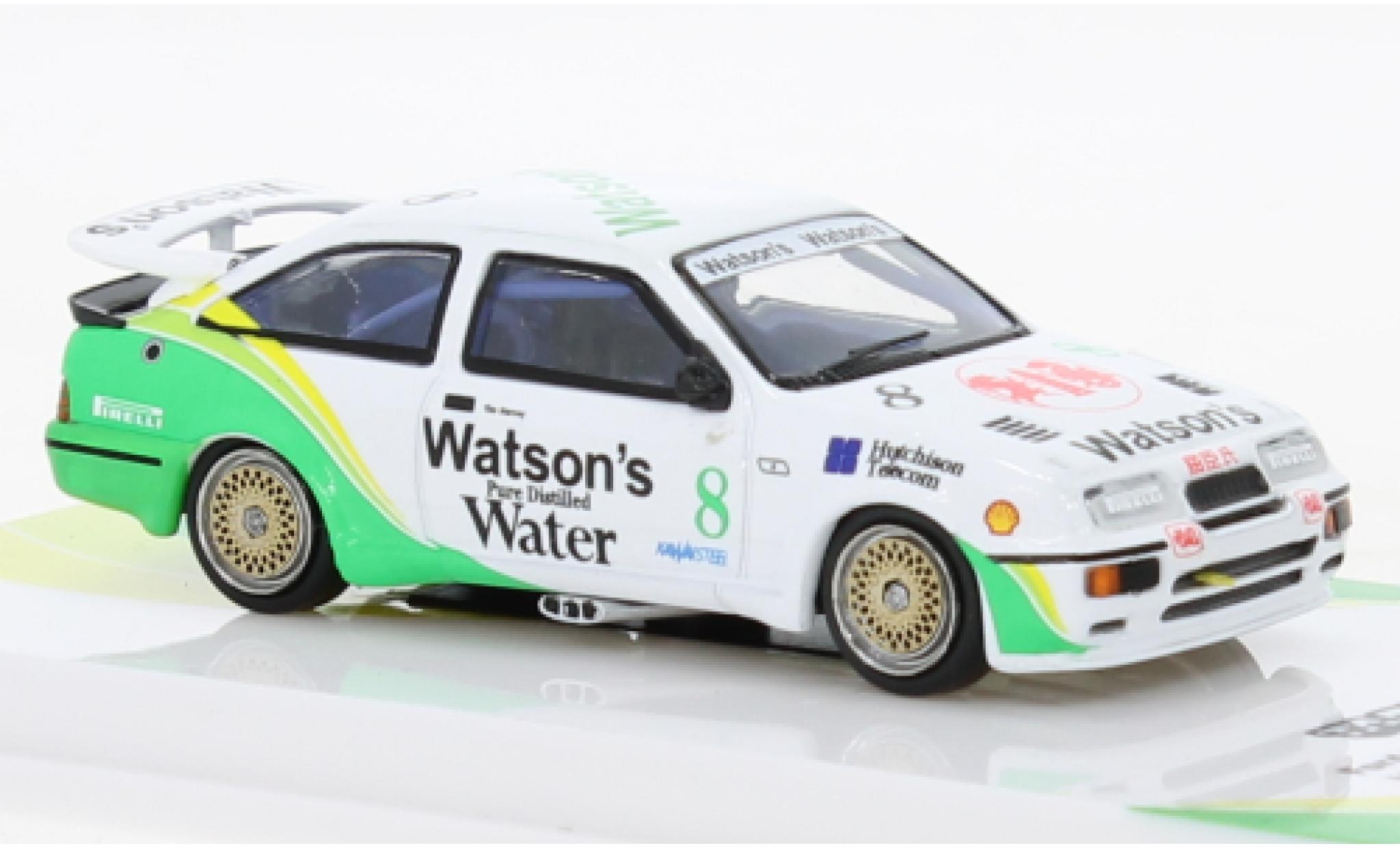 Ford Sierra 1/64 Tarmac Works RS 500 Cosworth No.8 Watsons Macau Guia Race 1989 modellino in miniatura
