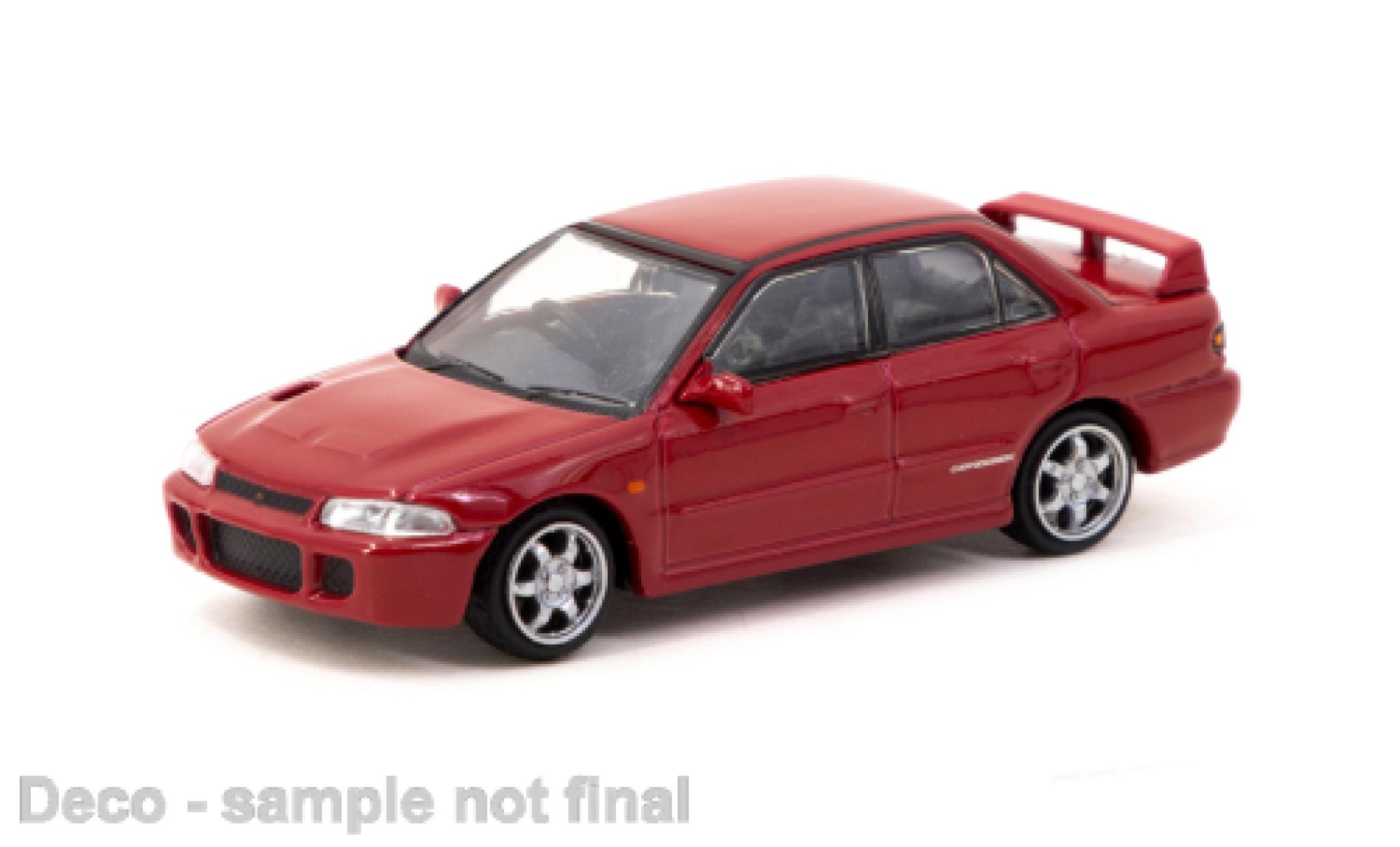 Mitsubishi Lancer 1/64 Tarmac Works GSR évolution rosso modellino in miniatura