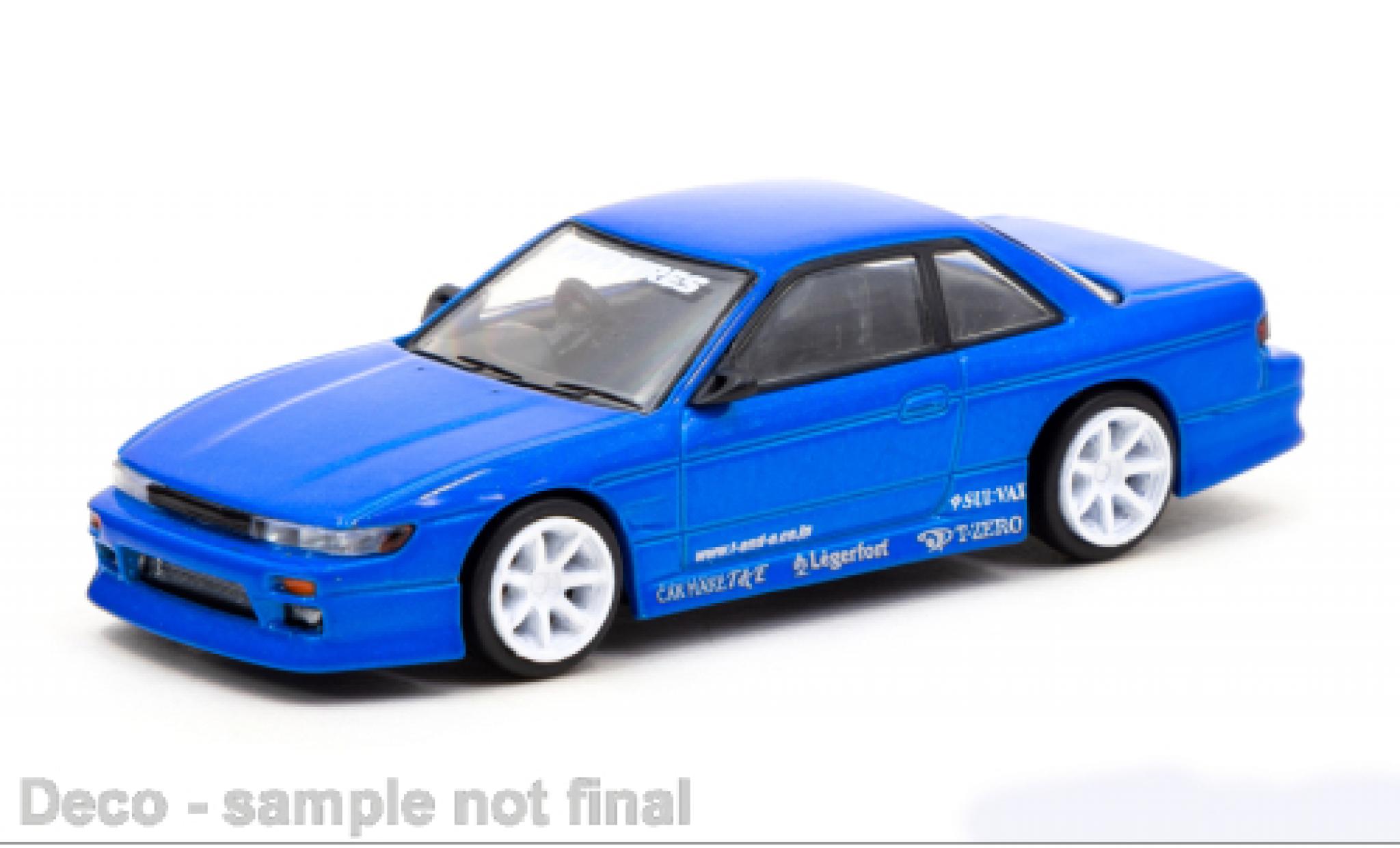 Nissan Silvia 1/64 Tarmac Works (S13) Vertex metallise blu modellino in miniatura