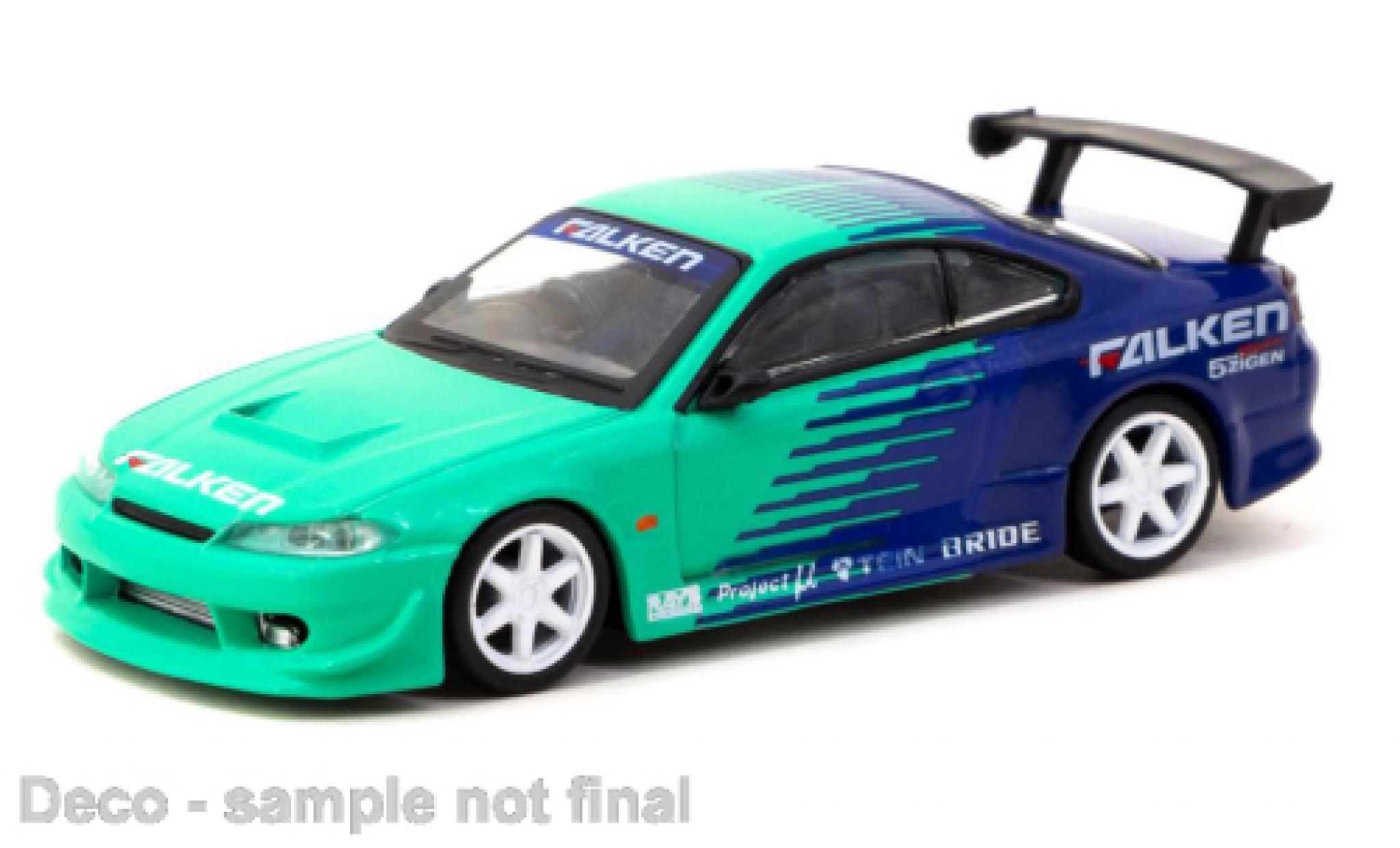 Nissan Silvia 1/64 Tarmac Works (S15) VERTEX Falken modellino in miniatura