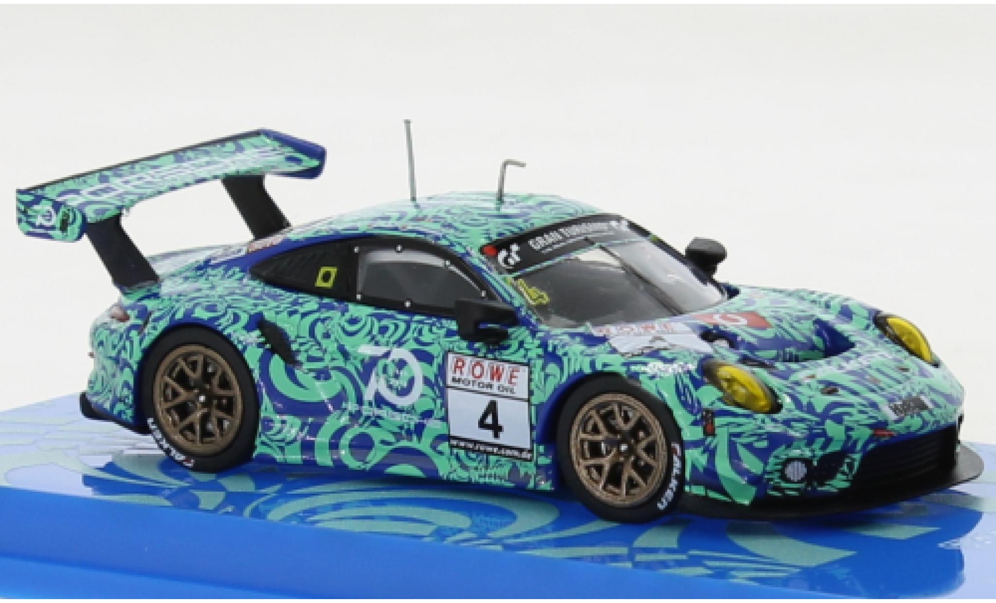 Porsche 991 GT3 R 1/64 Tarmac Works 911  No.4 VLN Nürburgring 2018 modellino in miniatura