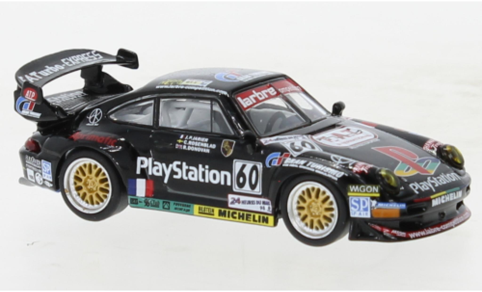 Porsche 996 GT2 1/64 Tarmac Works 911 (993) No.60 Larbre Competition 24h Le Mans 1998 modellino in miniatura