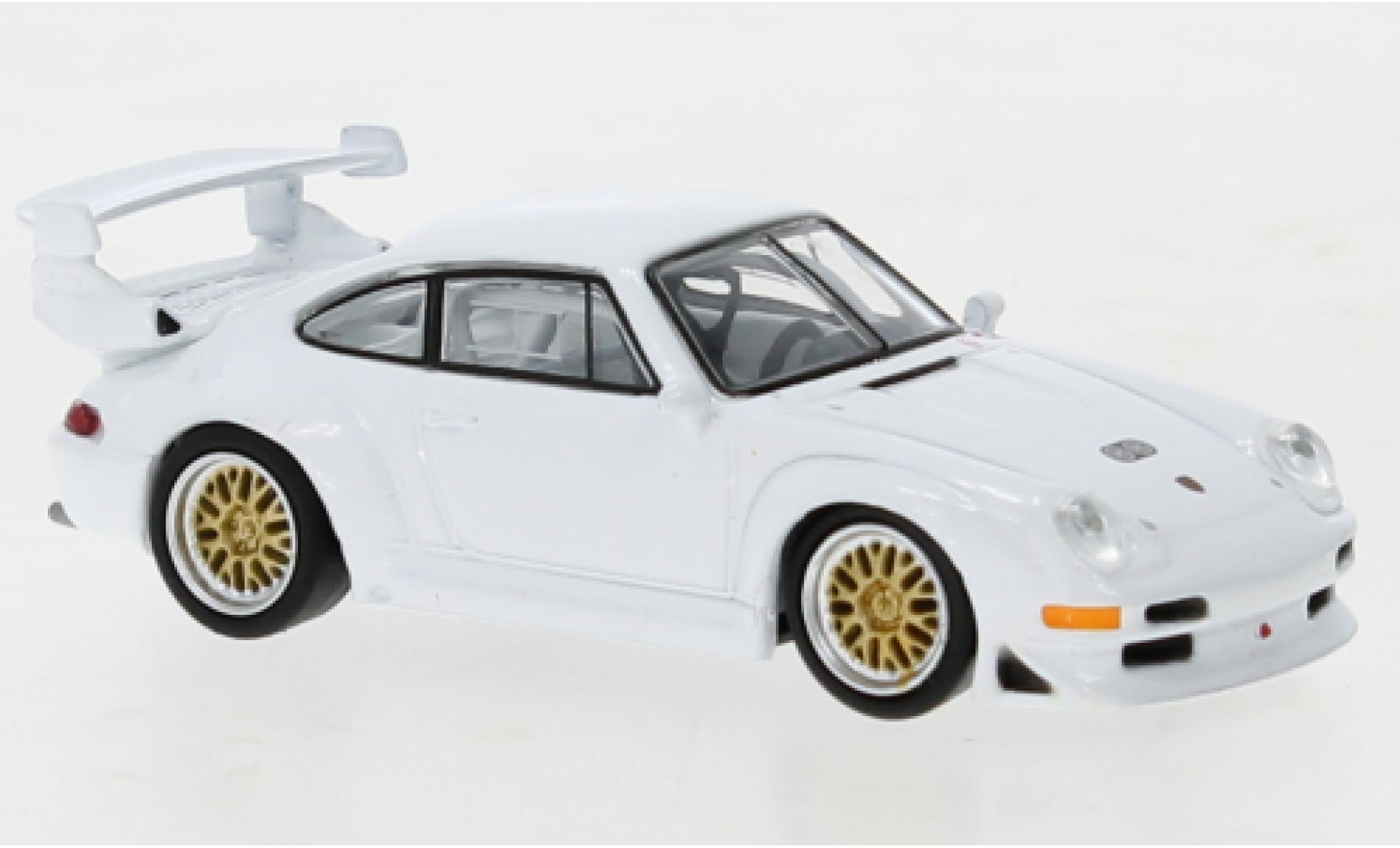 Porsche 993 GT2 1/64 Tarmac Works 911  bianco modellino in miniatura