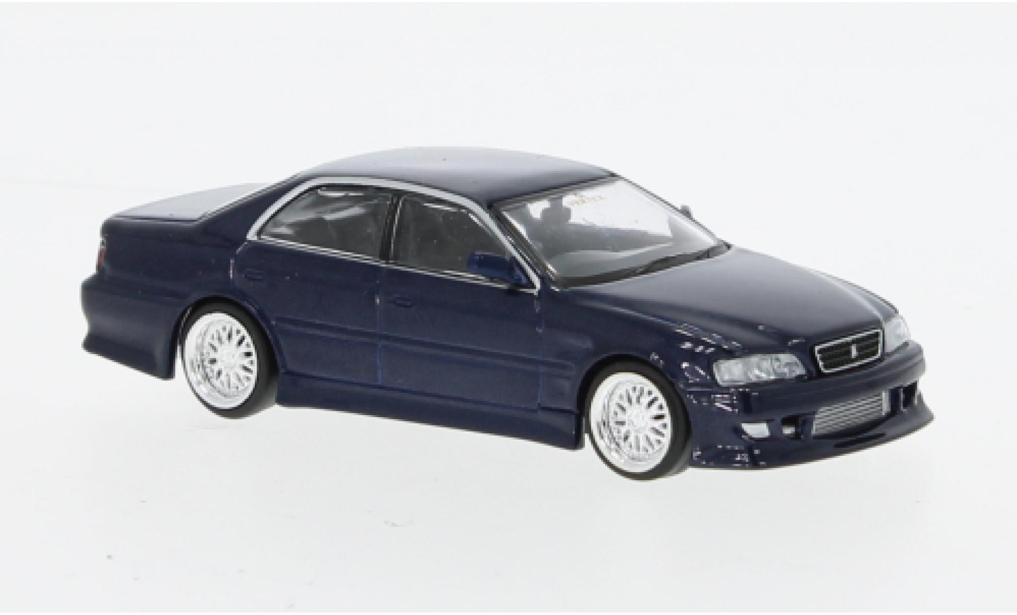 Toyota Chaser 1/64 Tarmac Works (JZX100) Vertex blu foncé RHD modellino in miniatura