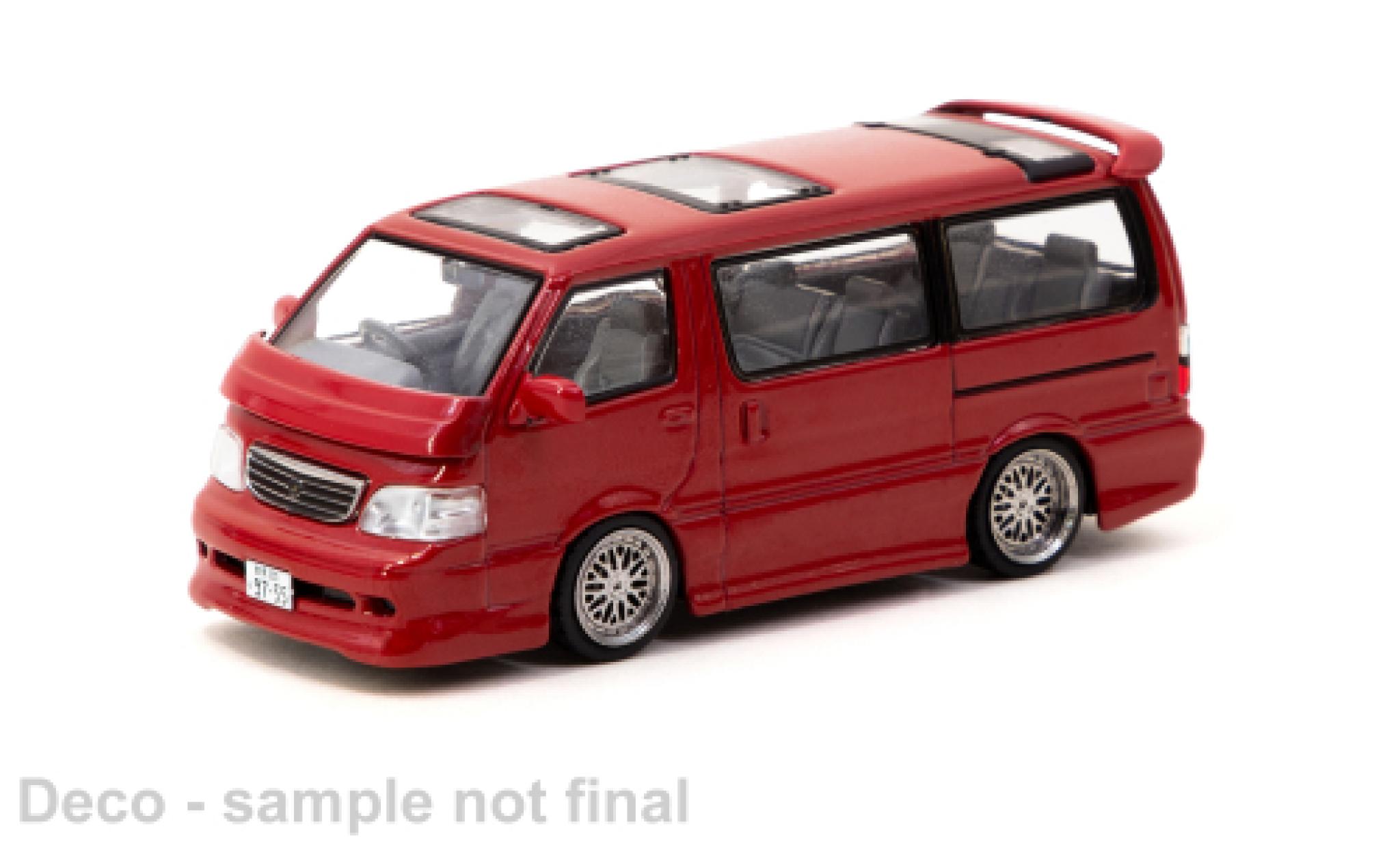 Toyota Hiace 1/64 Tarmac Works Waggon Douane rosso modellino in miniatura